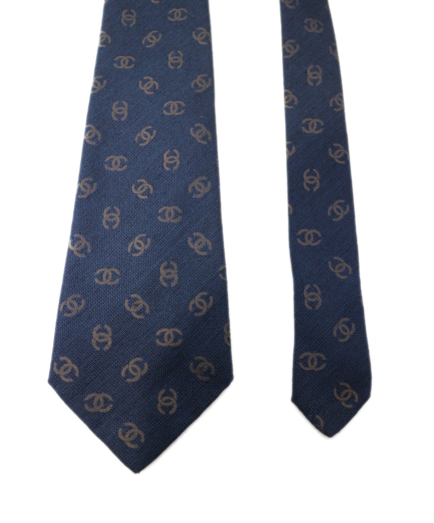 中古・古着通販】CHANEL (シャネル) ネクタイ ネイビー｜ブランド
