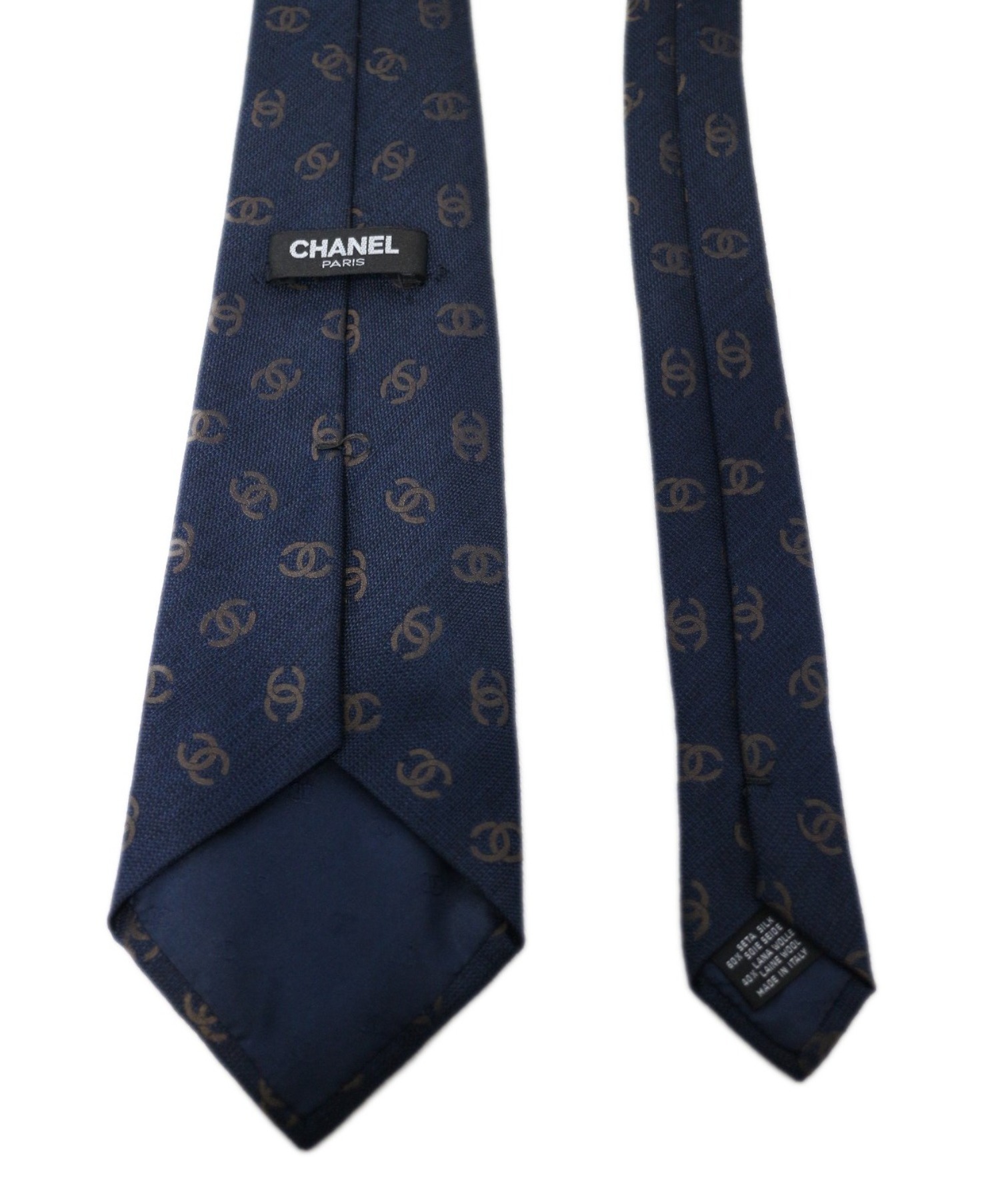 中古・古着通販】CHANEL (シャネル) ネクタイ ネイビー｜ブランド