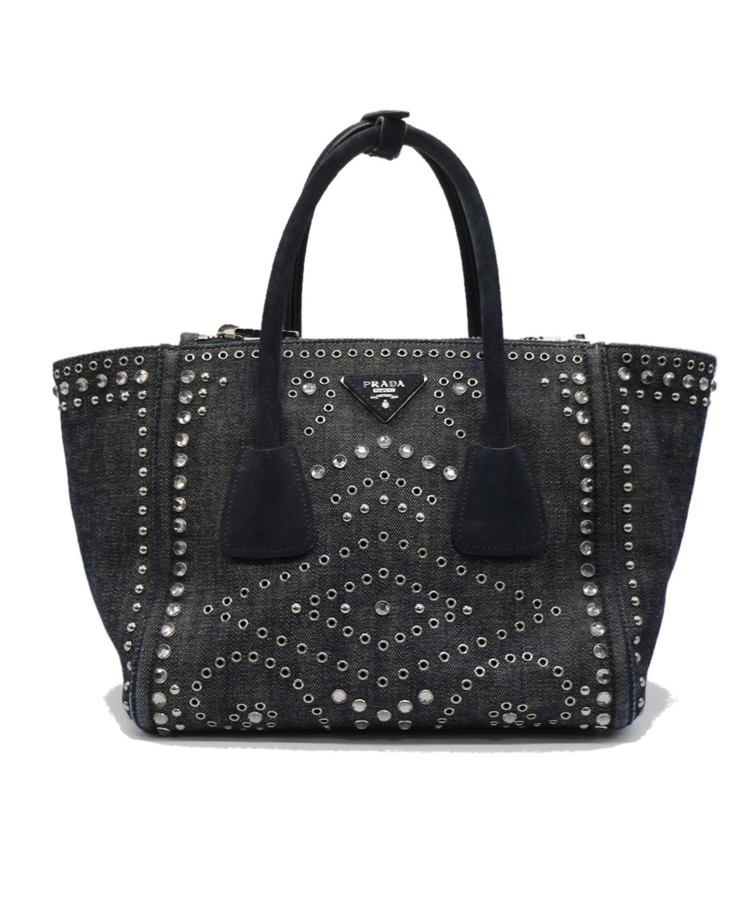 PRADA プラダ ヴィンテージ トートバッグ 中古・古着通販】PRADA (プラダ) トートバッグ ブルー 194 B2692H