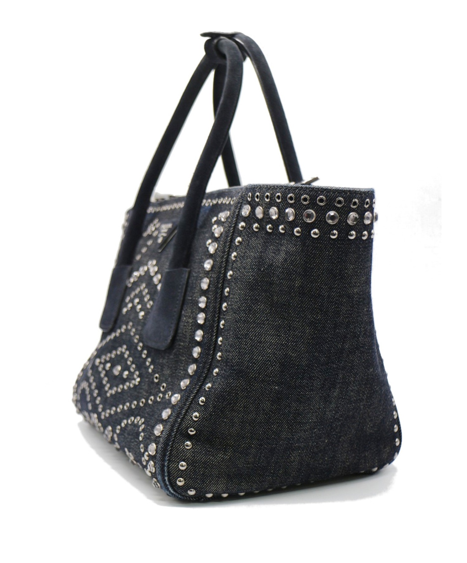 PRADA プラダ トートバッグ 中古・古着通販】PRADA (プラダ) トートバッグ ブルー 194 B2692H