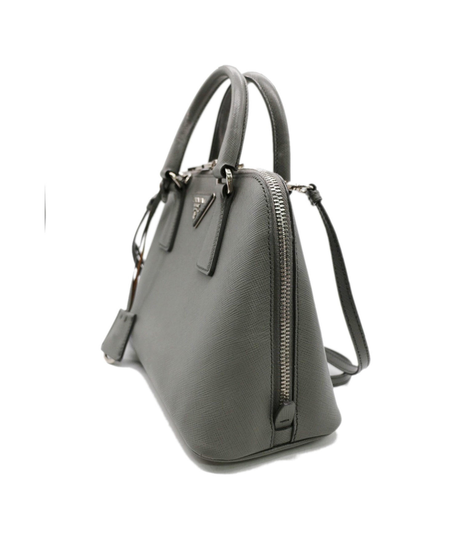 中古・古着通販】PRADA (プラダ) ショルダーバッグ グレー 