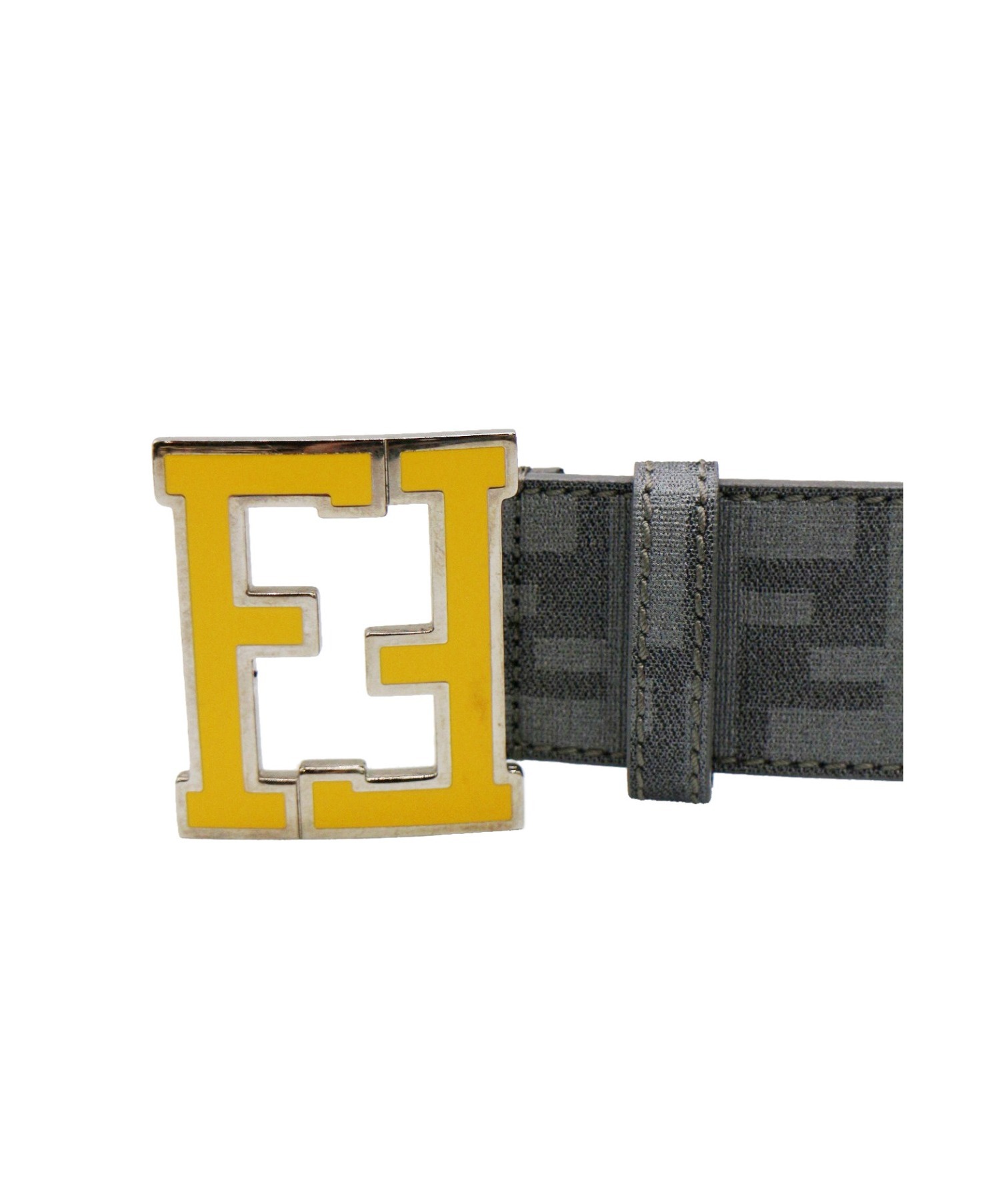 中古・古着通販】FENDI (フェンディ) ズッカ柄ロゴベルト グレー