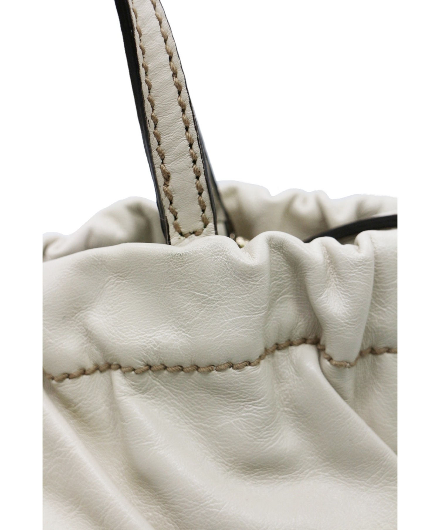中古・古着通販】GUCCI (グッチ) 2WAYハンドバッグ アイボリー 212994 