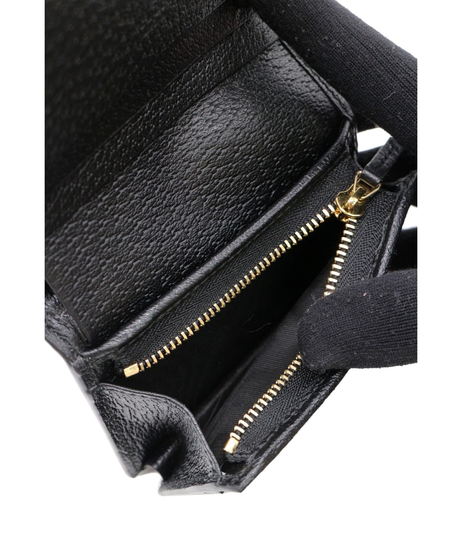 グッチ 2つ折り ファスナー財布 ブラック GUCCI(グッチ) / 2つ折り