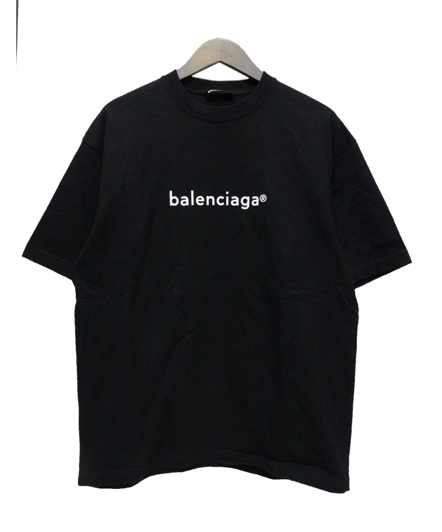 中古・古着通販】BALENCIAGA (バレンシアガ) ロゴプリントTシャツ 
