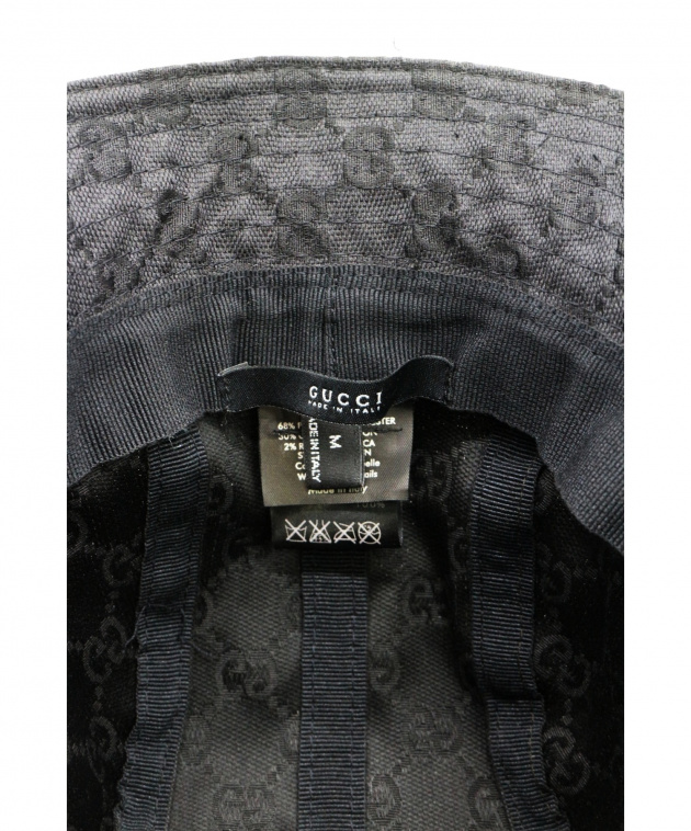 中古・古着通販】GUCCI (グッチ) ハット ブラック サイズ:M｜ブランド