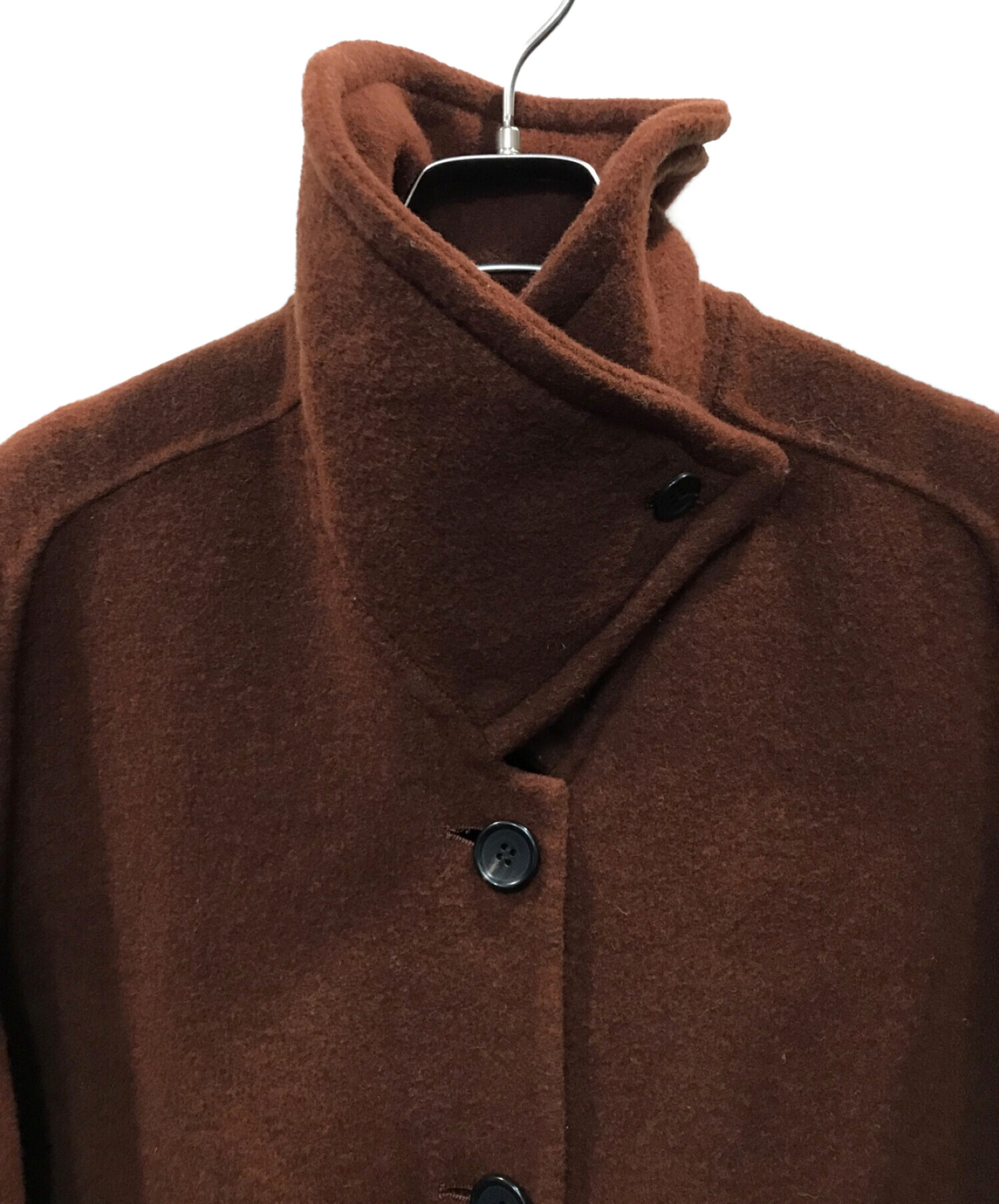 中古・古着通販】CLANE (クラネ) ARCH SLEEVE REVER COAT ブラウン