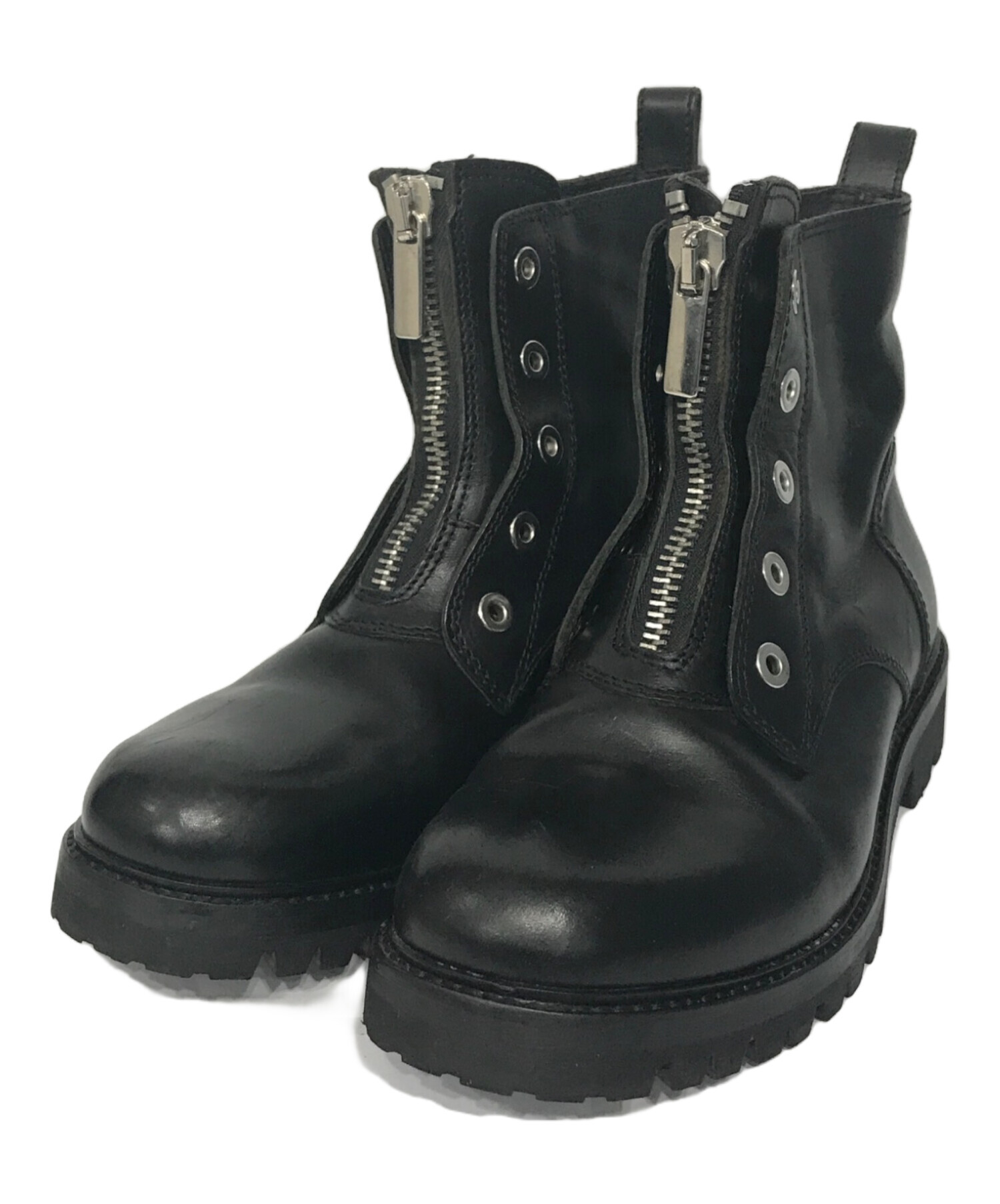 diesel black gold サイドゴアブーツ　リング diesel black gold サイドゴアブーツ リング - メルカリ