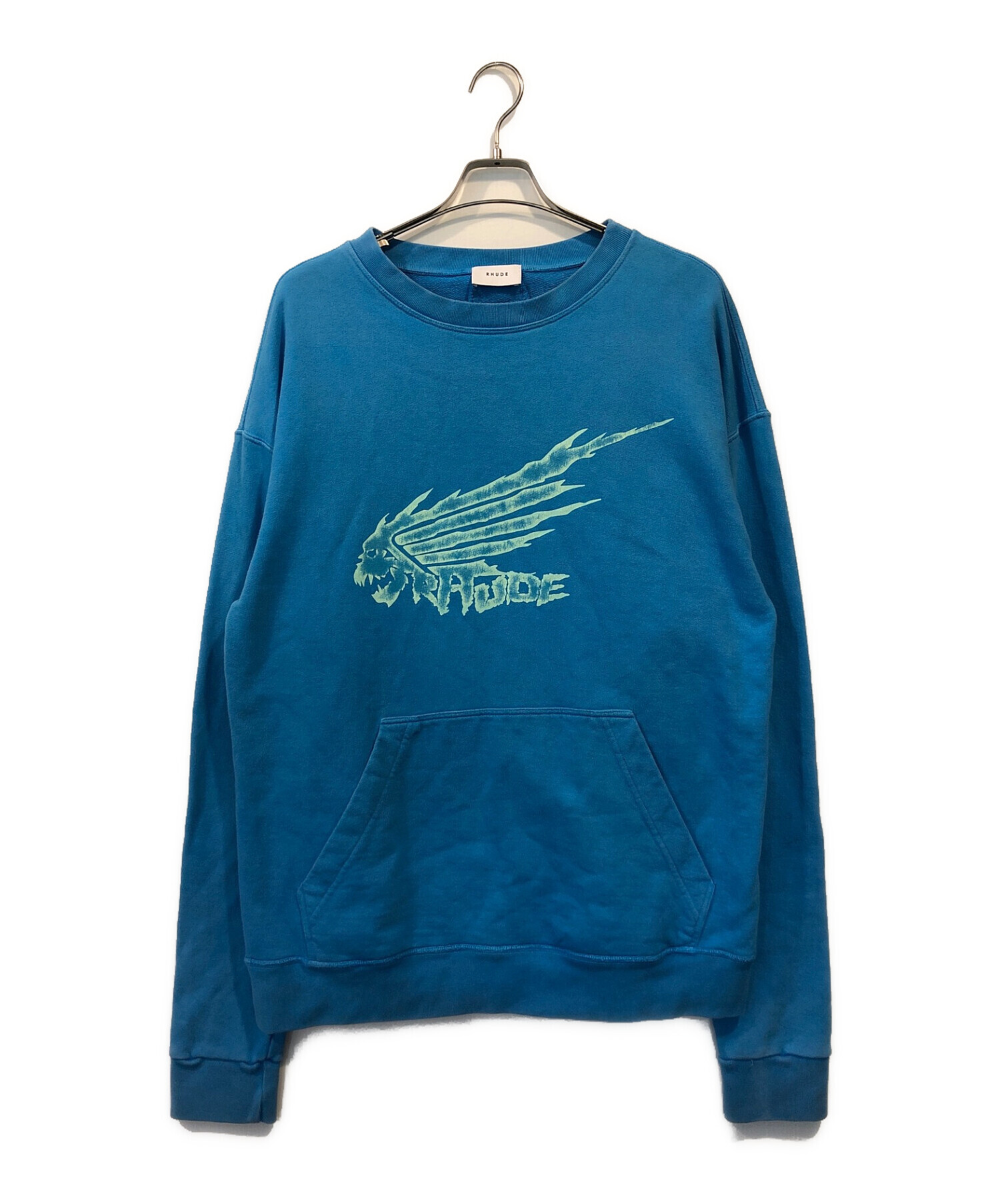 ルード RHUDE エルボーパッチロゴプリントスウェット メンズ S 中古・古着通販】RHUDE (ルード) エルボーパッチロゴプリント
