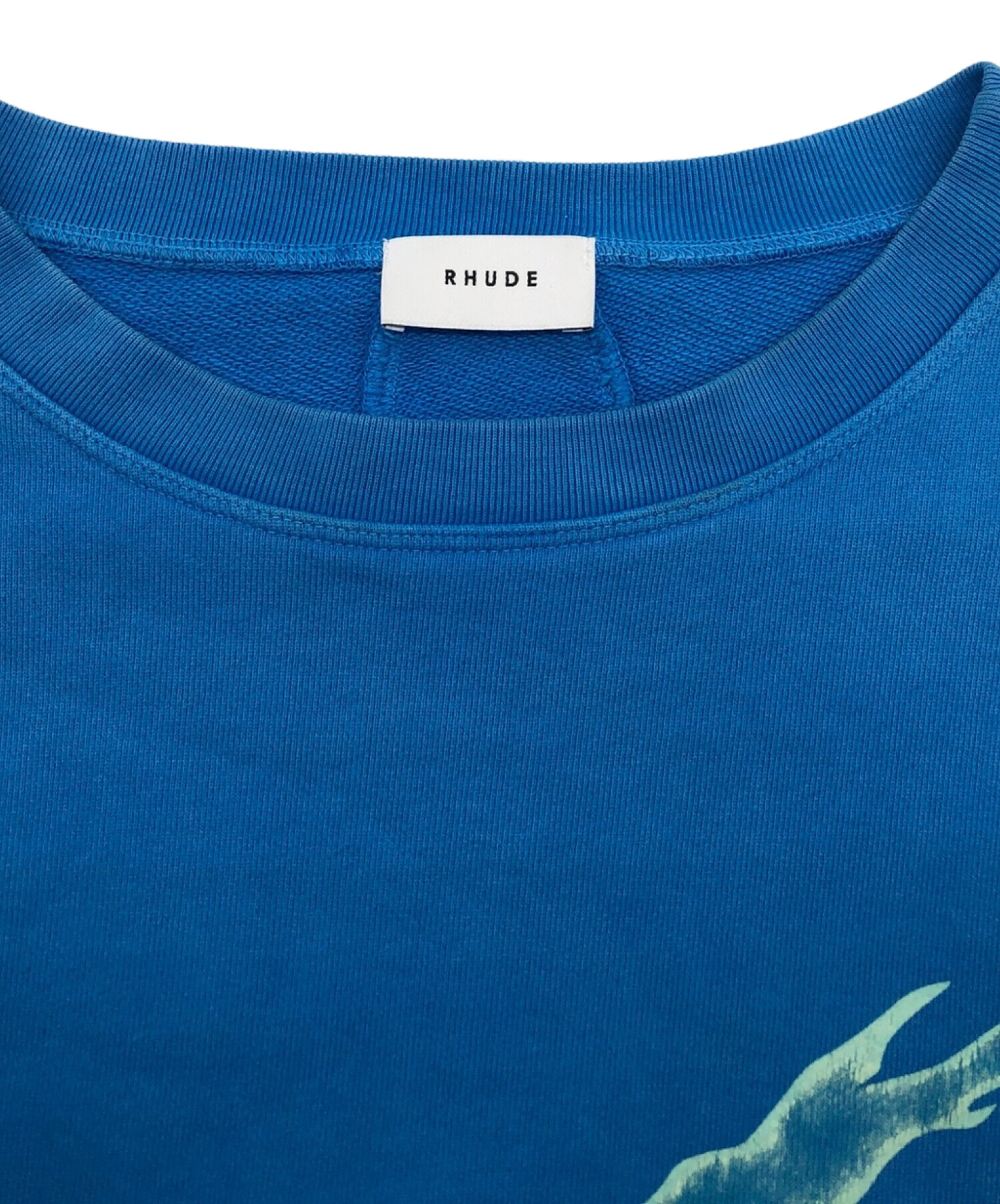 ルード RHUDE エルボーパッチロゴプリントスウェット メンズ S 中古・古着通販】RHUDE (ルード) エルボーパッチロゴプリント