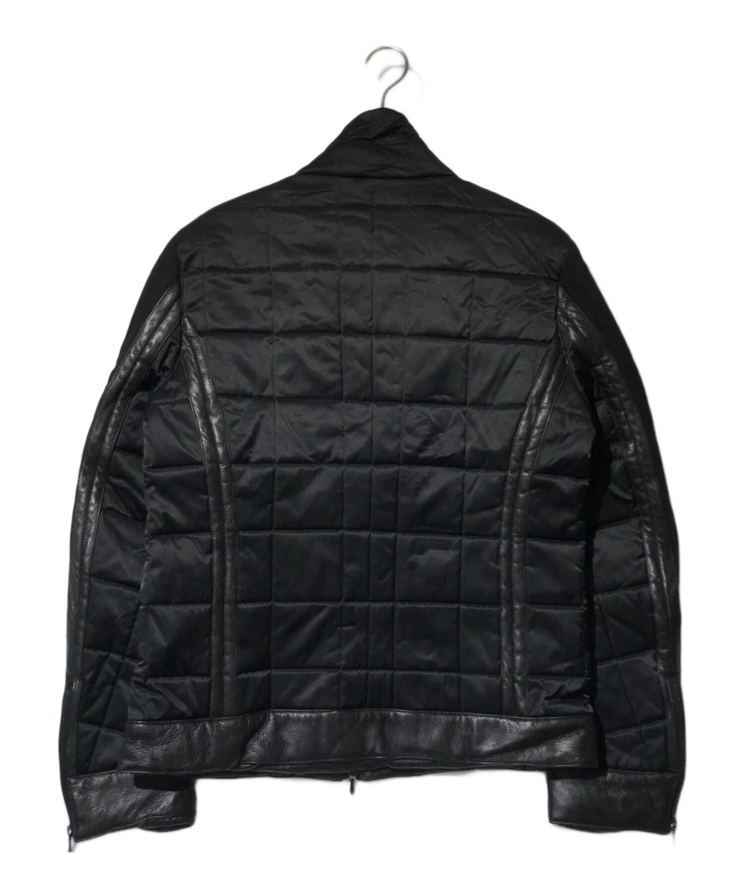 中古・古着通販】AKM (エーケーエム) ウールレザーコンビジャケット