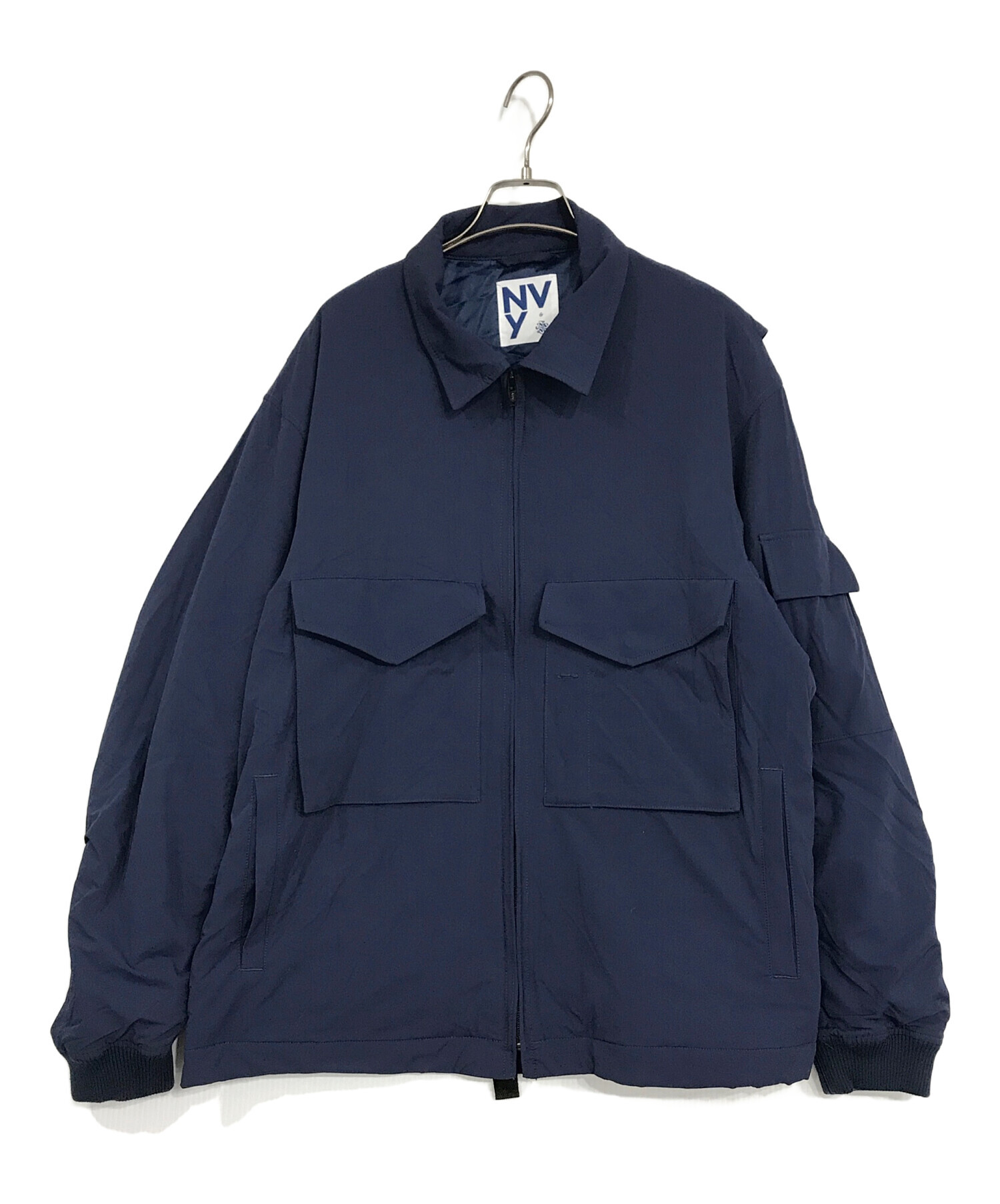 【NANO universe】ナノユニバース・ボンディングジャケットネイビー36 中古・古着通販】NVyby nano universe (エヌブイバイナノ