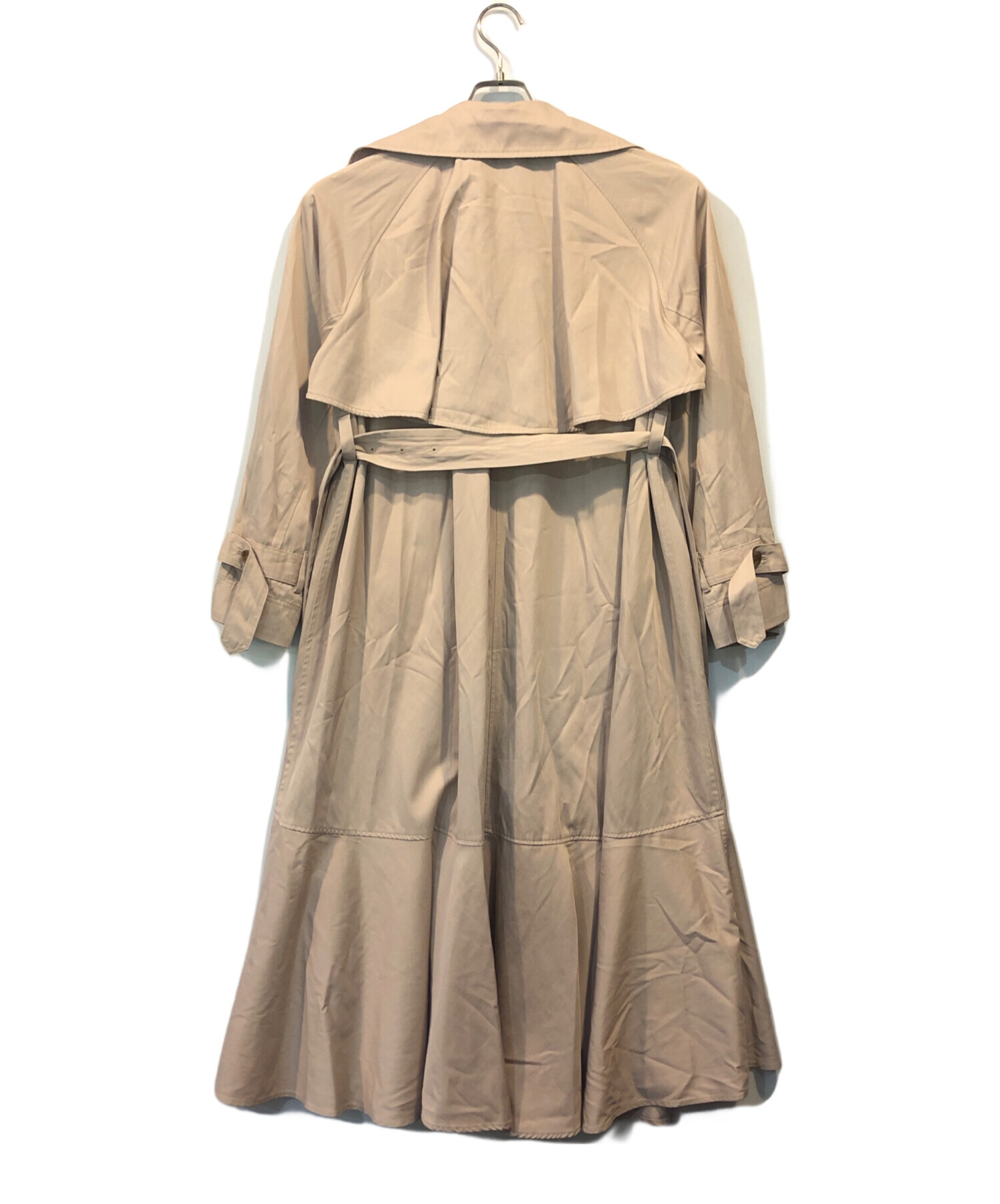 お値下げHerlipto　GabardineRuffledTrenchCoat 中古・古着通販】HER LIP TO (ハーリップトゥ) Gabardine Ruffled