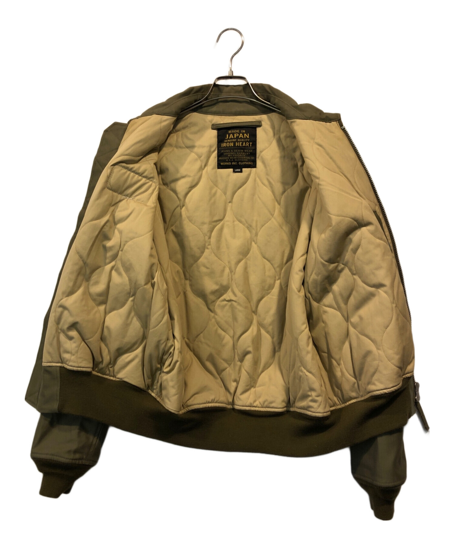 アイアンハート　cwu45pタイプフライトジャケット 中古・古着通販】IRON HEART (アイアンハート) Quilting BAck Satin