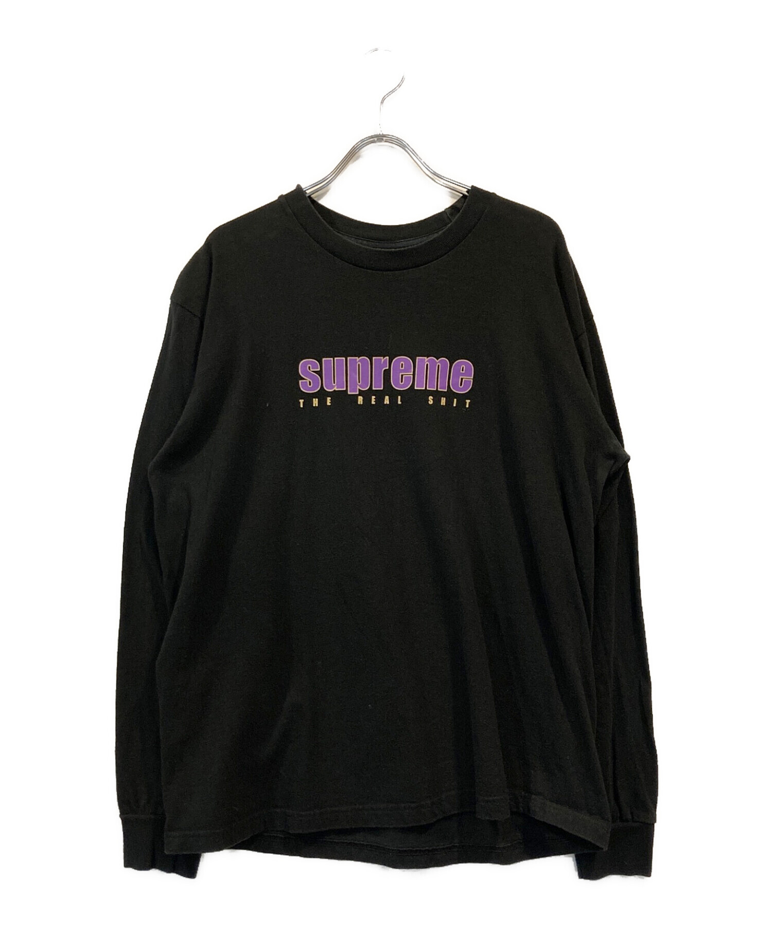 【激レア】SUPREME シュプリーム　Tシャツ　ゆるだぼ　完売モデル　黒 中古・古着通販】Supreme (シュプリーム) The Real Shit L/S Tee