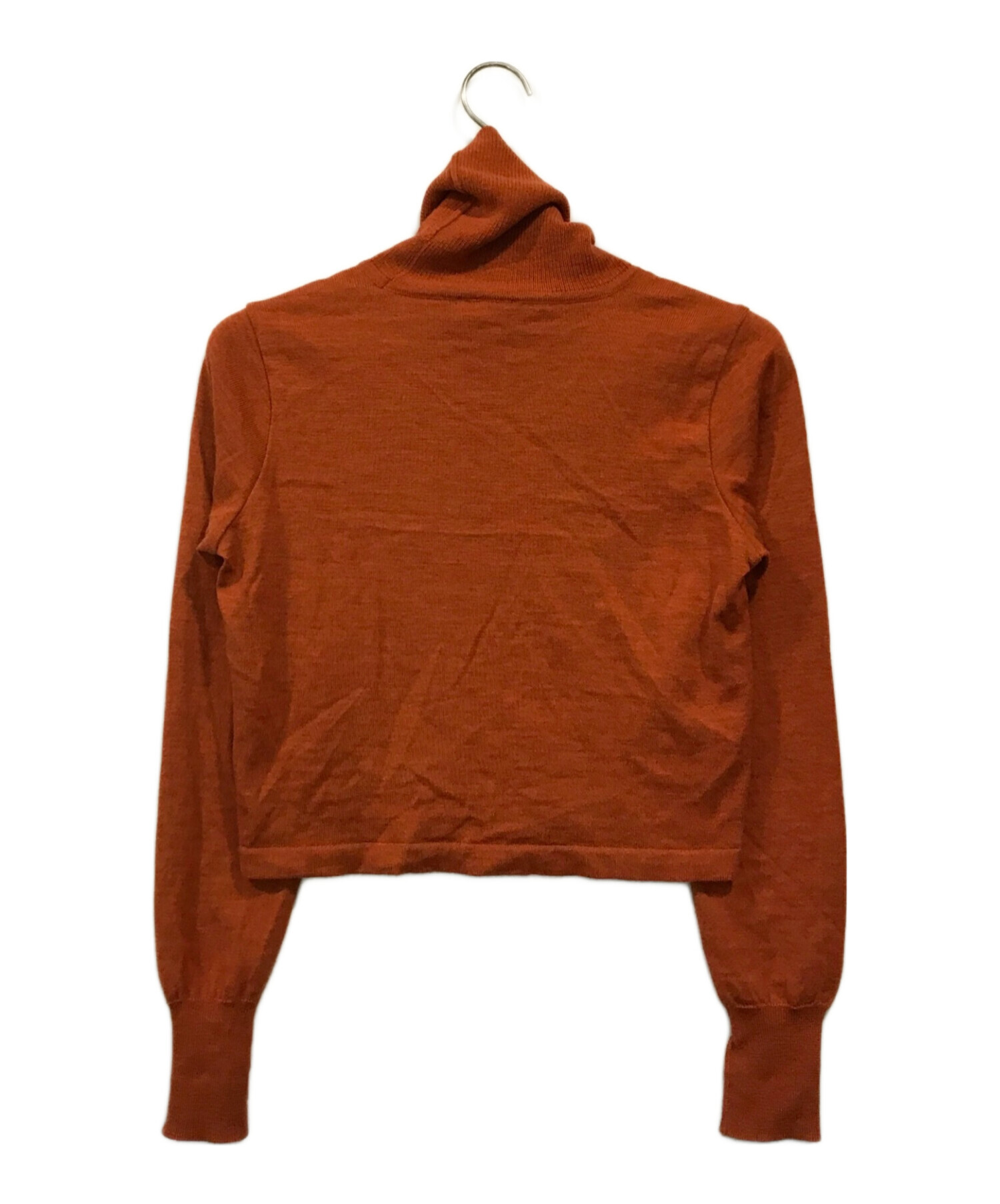 中古・古着通販】ETRO (エトロ) 総柄タートルネックニット オレンジ