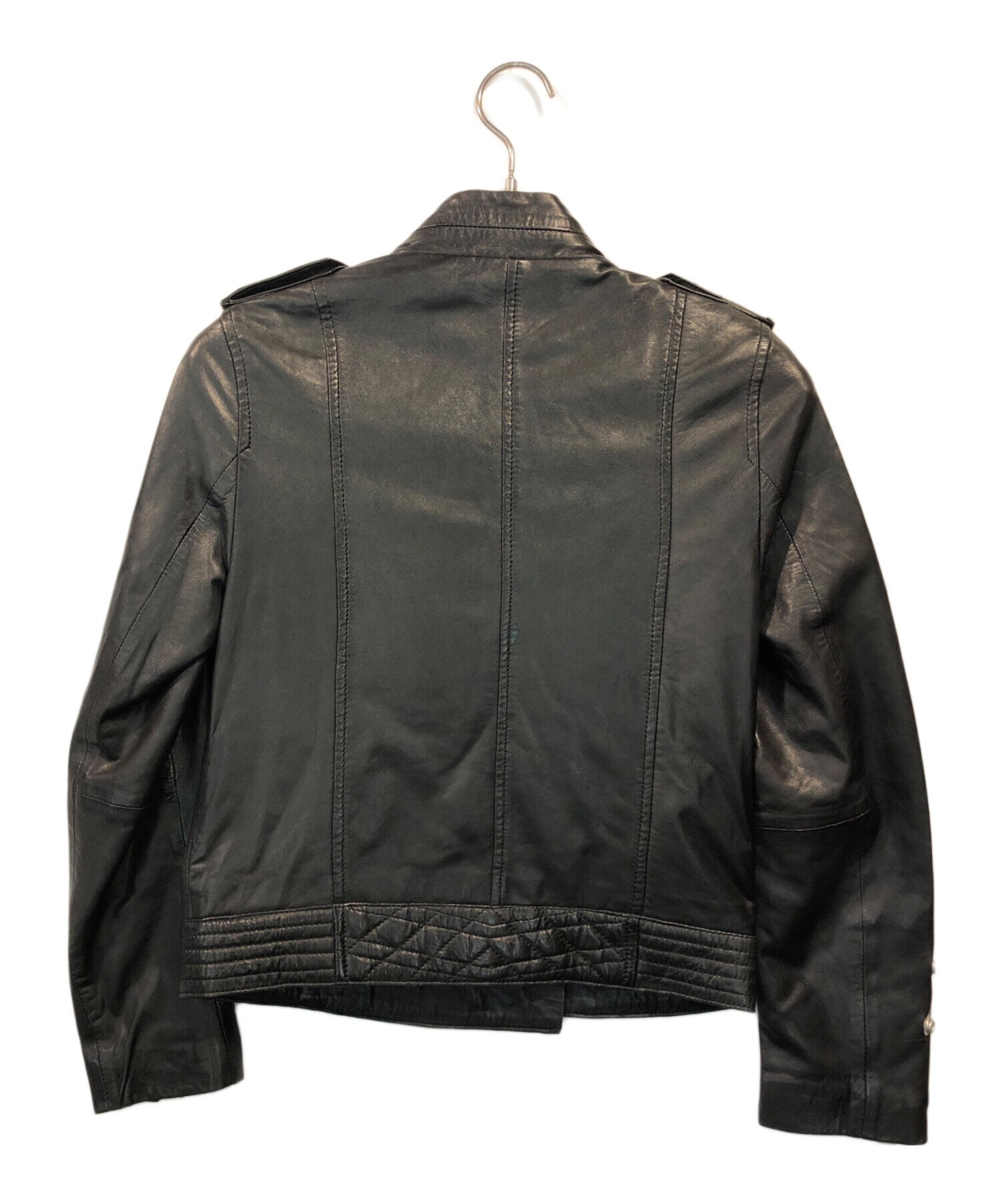 【 ZADIG&VOLTAIRE 】レザー ダブル ライダーズジャケットXS ZADIG & VOLTAIRE ザディグエヴォルテール レザージャケット XS