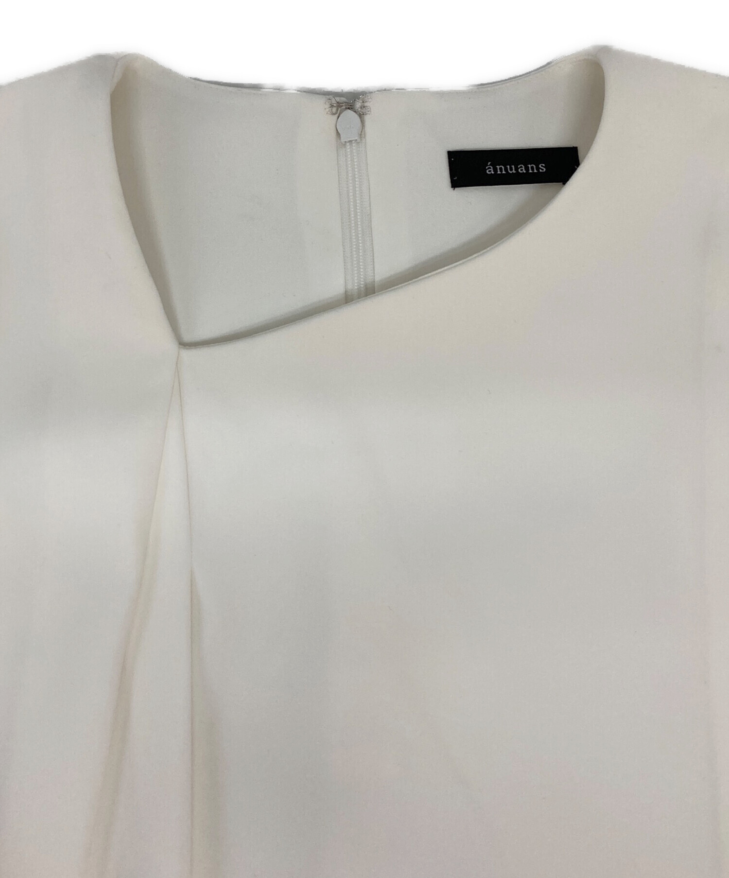 中古・古着通販】anuans (アニュアンス) ダブルサテンラップブラウス 