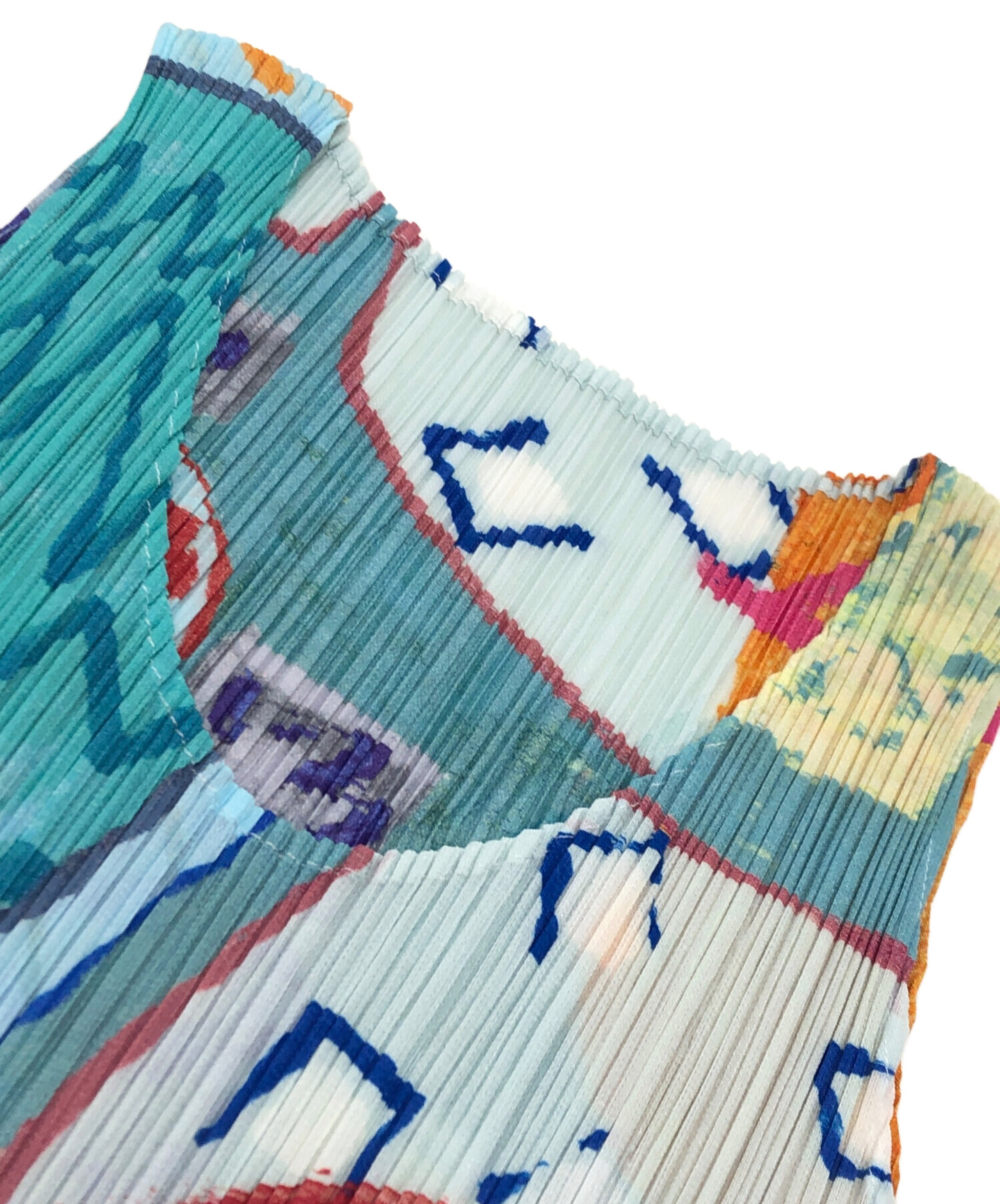 中古・古着通販】PLEATS PLEASE (プリーツプリーズ) 総柄ノースリーブ