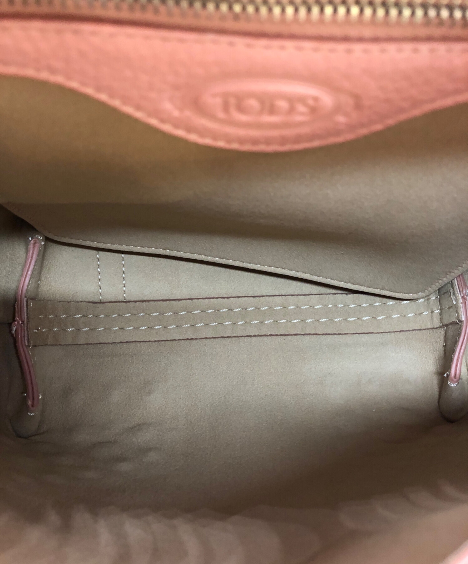 中古・古着通販】TOD'S (トッズ) ウェーブミニ2WAYバッグ ピンク