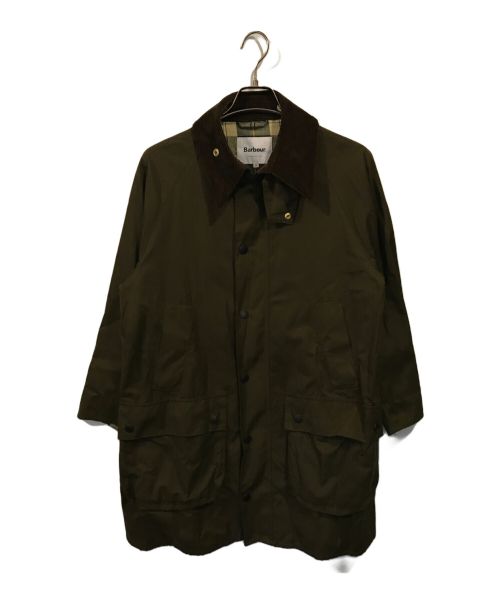 今週最終出品　ロエフBarbour カーキホースライディングロングコート 36\