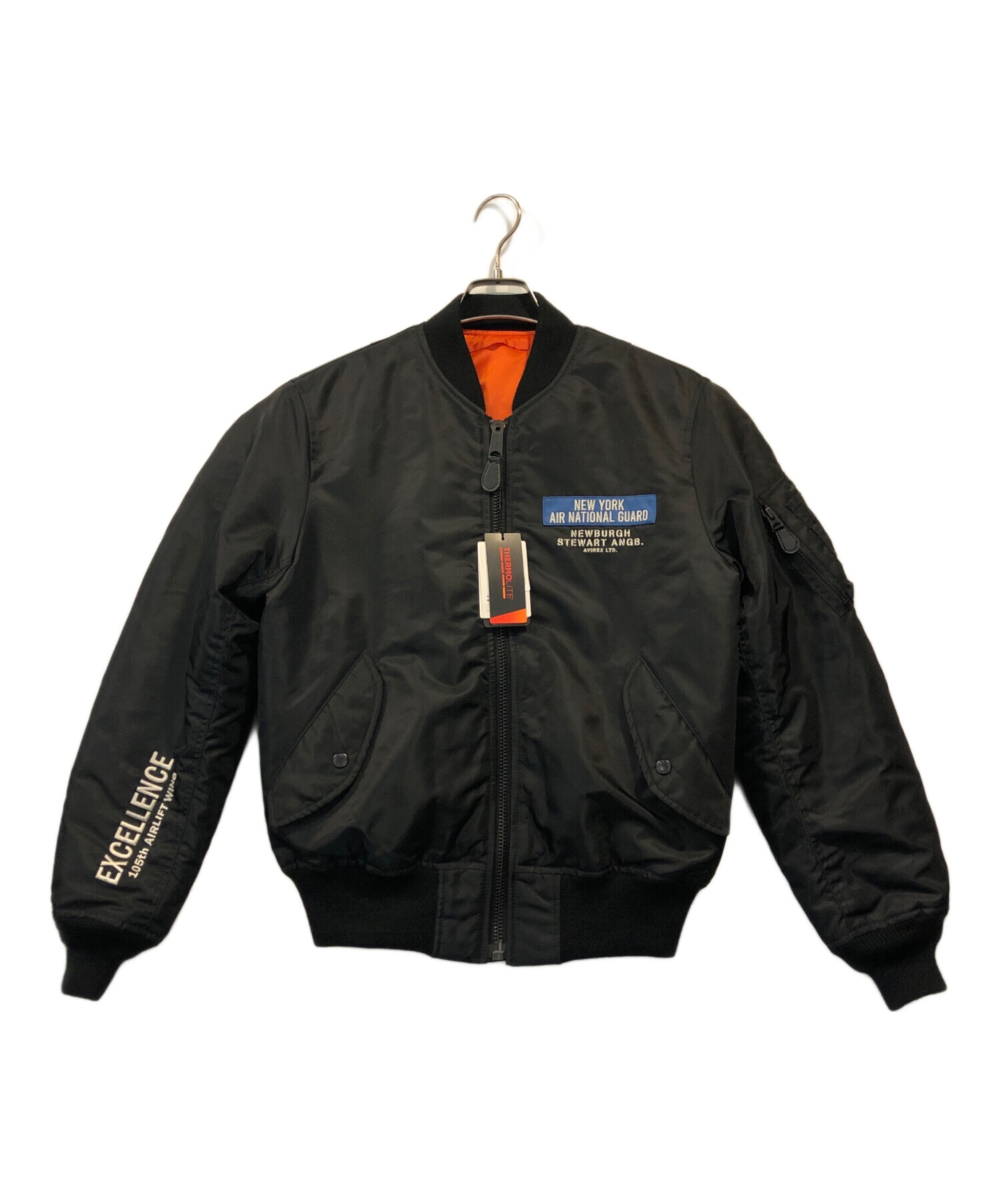 美品　アビレックス　MA-1 タイガーシャーク　L 黒　アヴィレックス AVIREX（アヴィレックス）の「avirex/ アヴィレックス / MA-1 TIGER