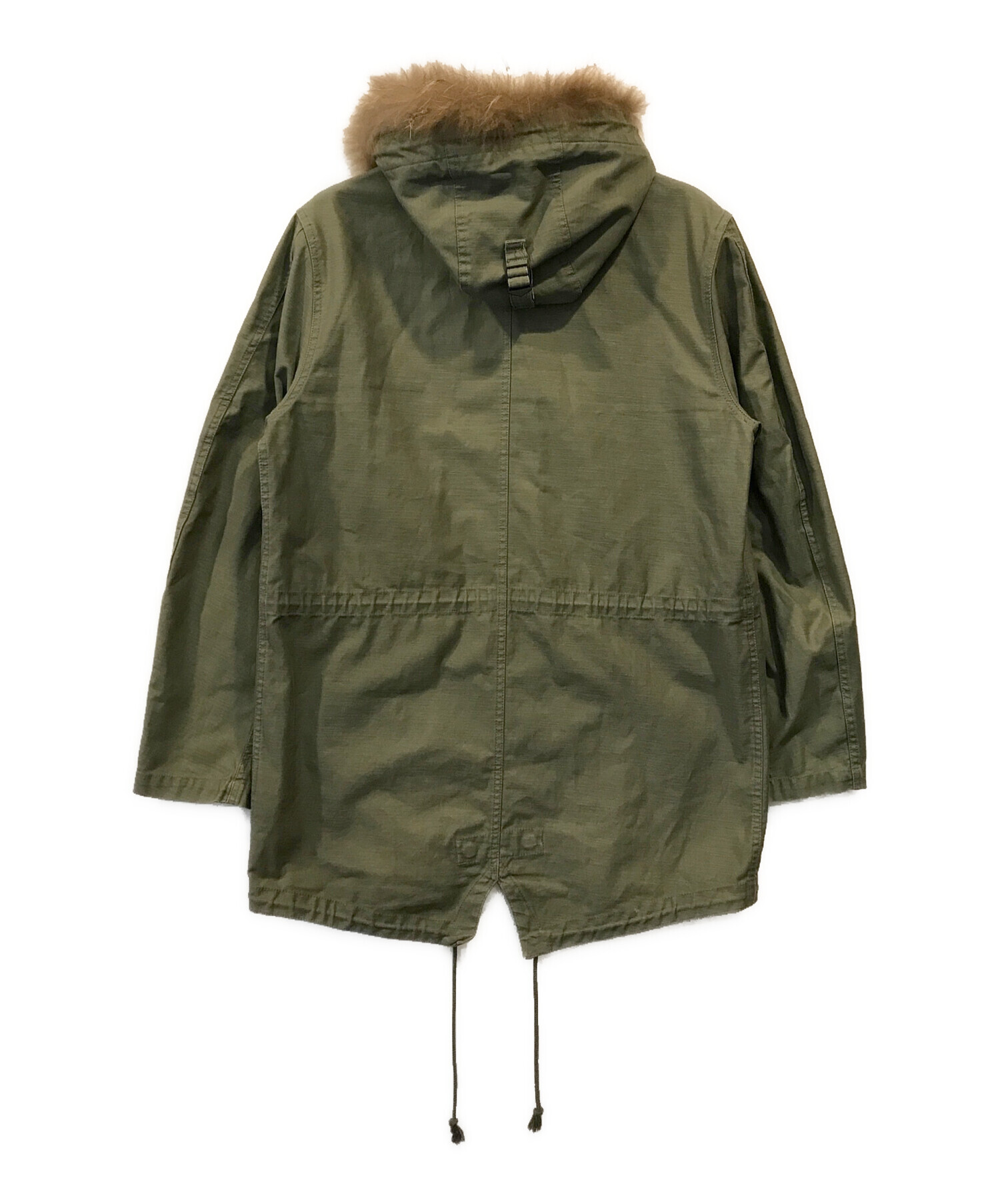 ステューシー モッズコート 中古・古着通販】stussy (ステューシー) モッズコート カーキ サイズ:L