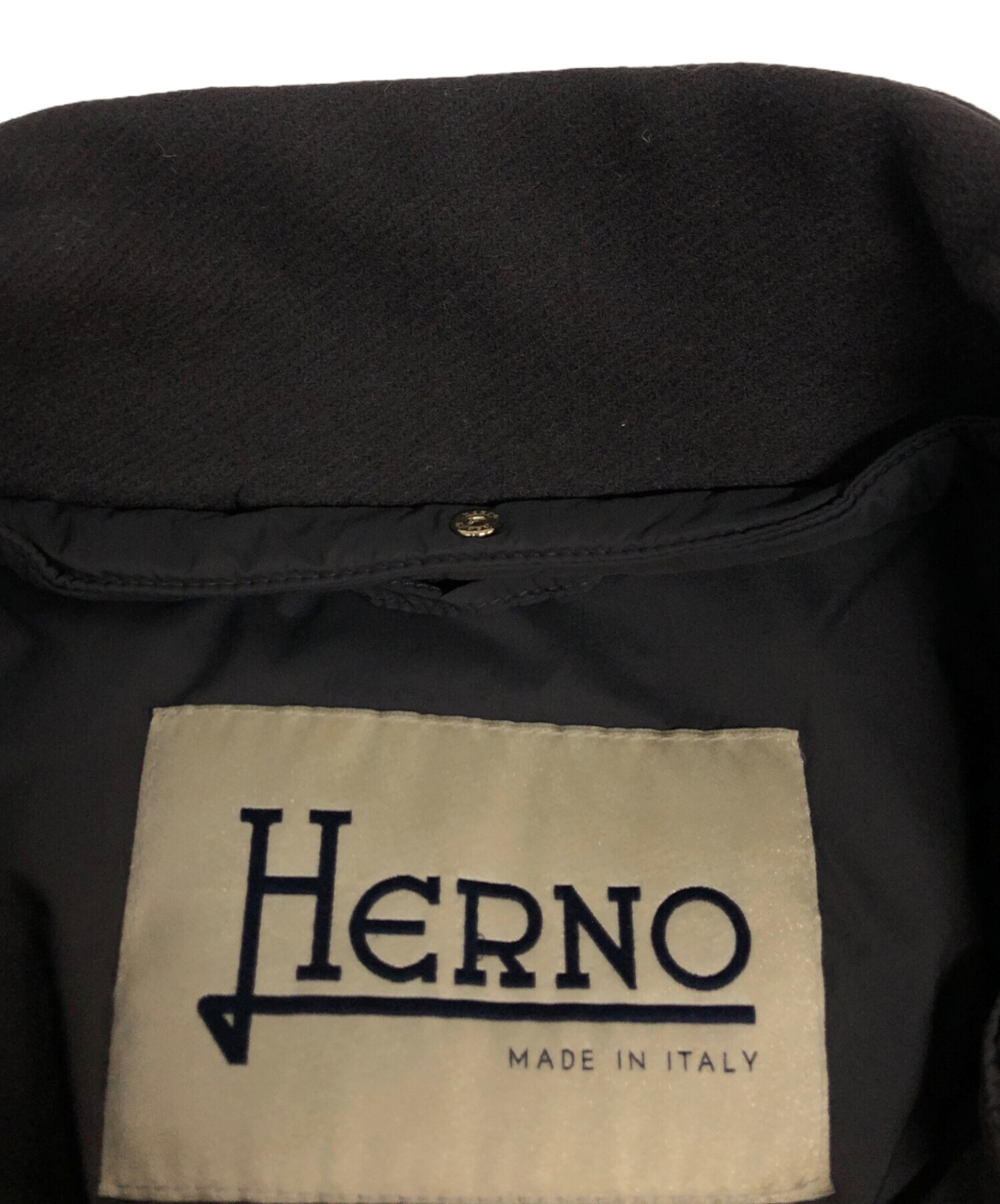 中古・古着通販】HERNO (ヘルノ) DIAGONAL WOOL AND NUAGE PARKA 