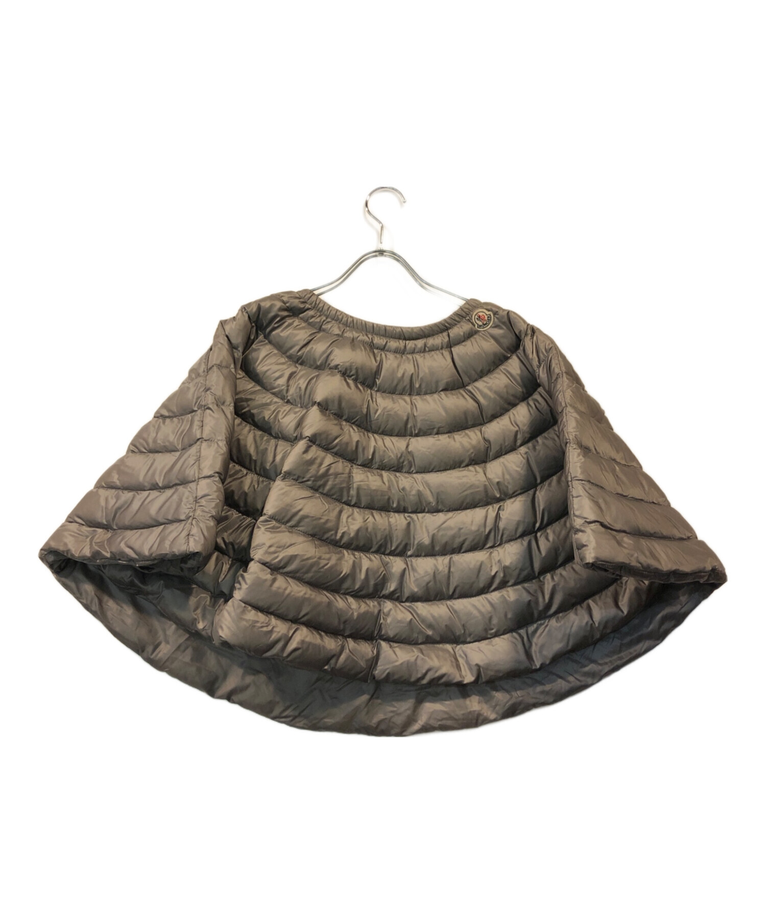 中古・古着通販】MONCLER (モンクレール) ダウンケープマフラー グレー 