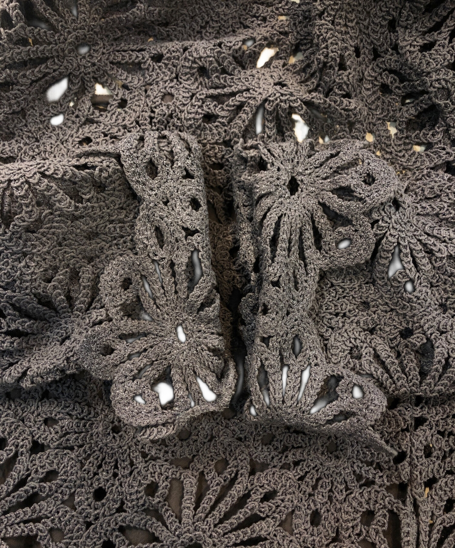 中古・古着通販】Ameri (アメリ) MEDI FLOWER SAINT LACE DRESS グレー