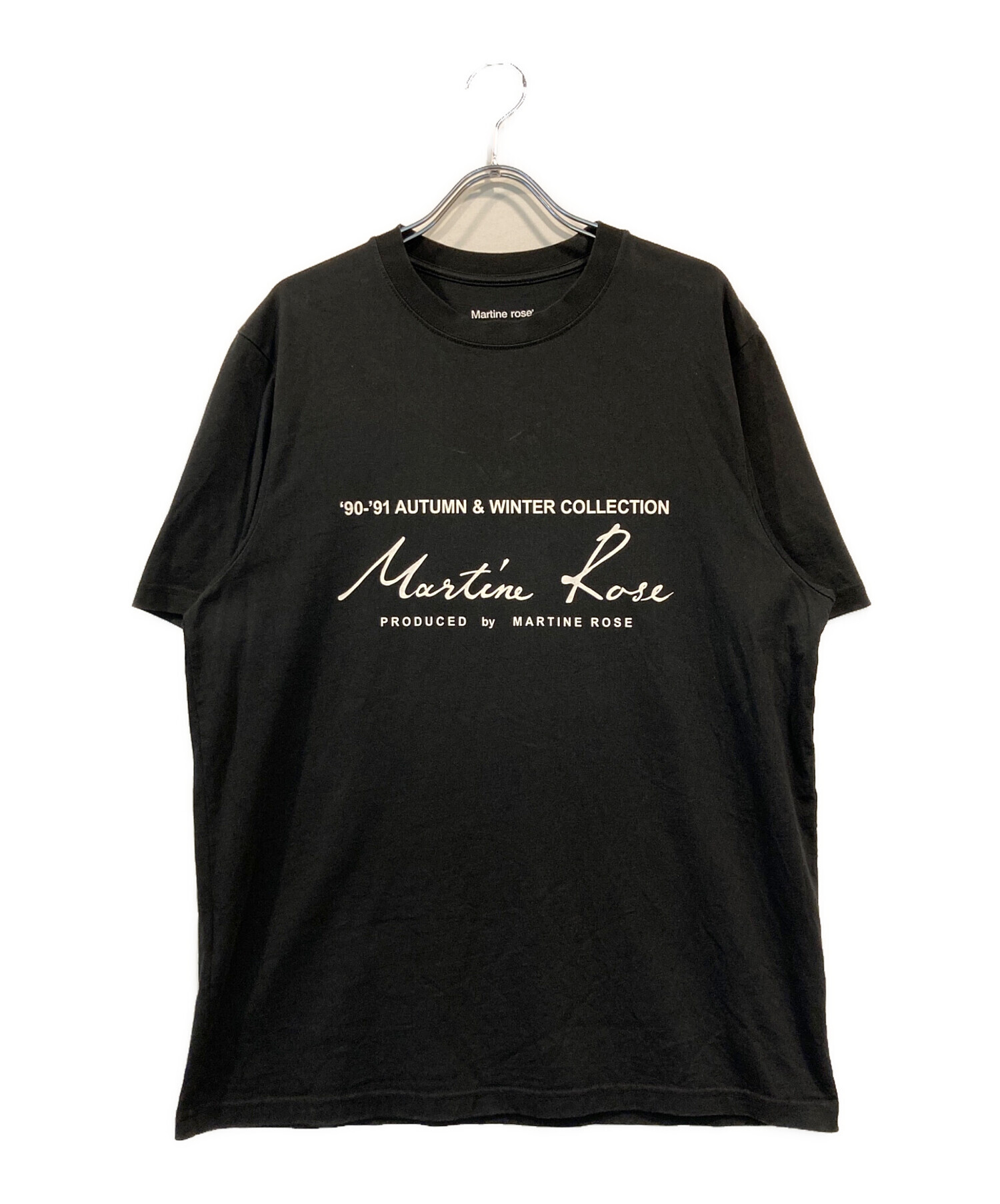 L マーティンローズ 立体裁断 ロゴ プリント Tシャツ 中古・古着通販】Martine rose (マーティン・ローズ) ロゴプリントT