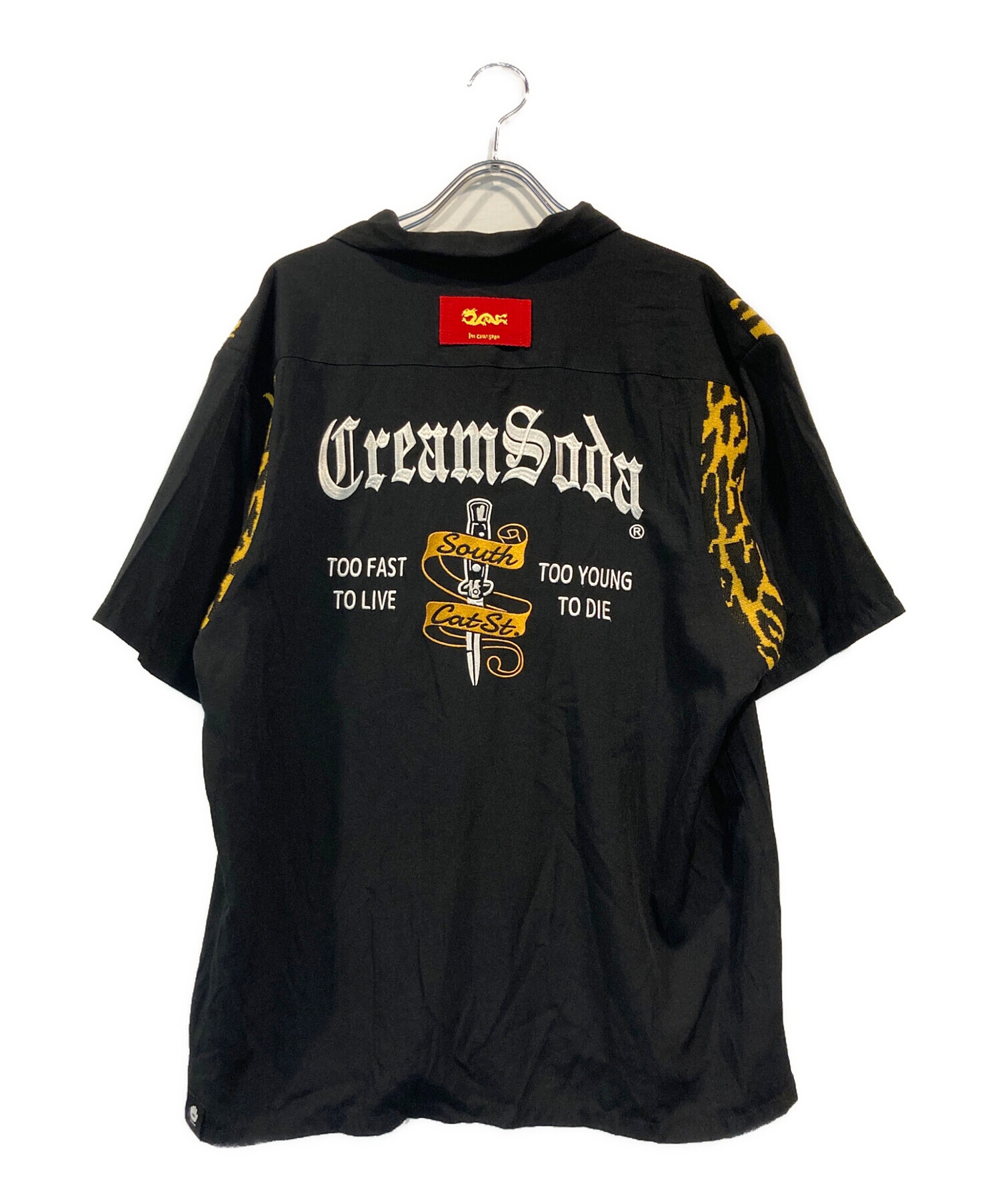 クリームソーダ　ボウリングシャツ　限定値下げ 中古・古着通販】CREAM SODA (クリームソーダ) 刺繍ボーリングシャツ