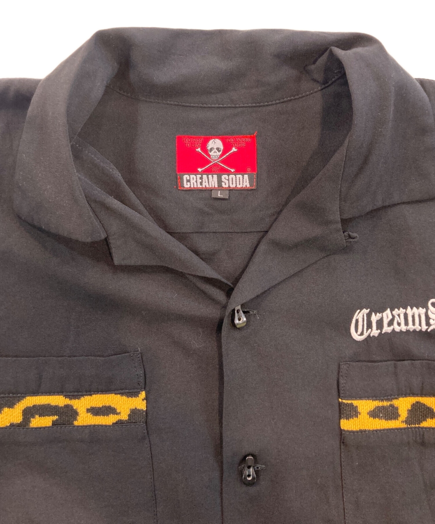 中古・古着通販】CREAM SODA (クリームソーダ) 刺繍ボーリングシャツ