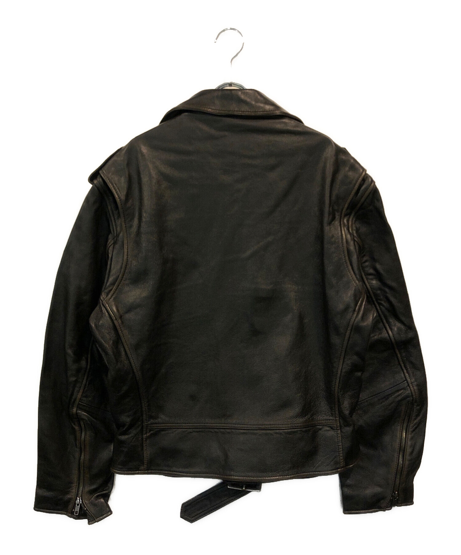 中古・古着通販】ZARA (ザラ) レザーバイカージャケット ブラック