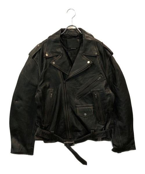 中古・古着通販】ZARA (ザラ) レザーバイカージャケット ブラック