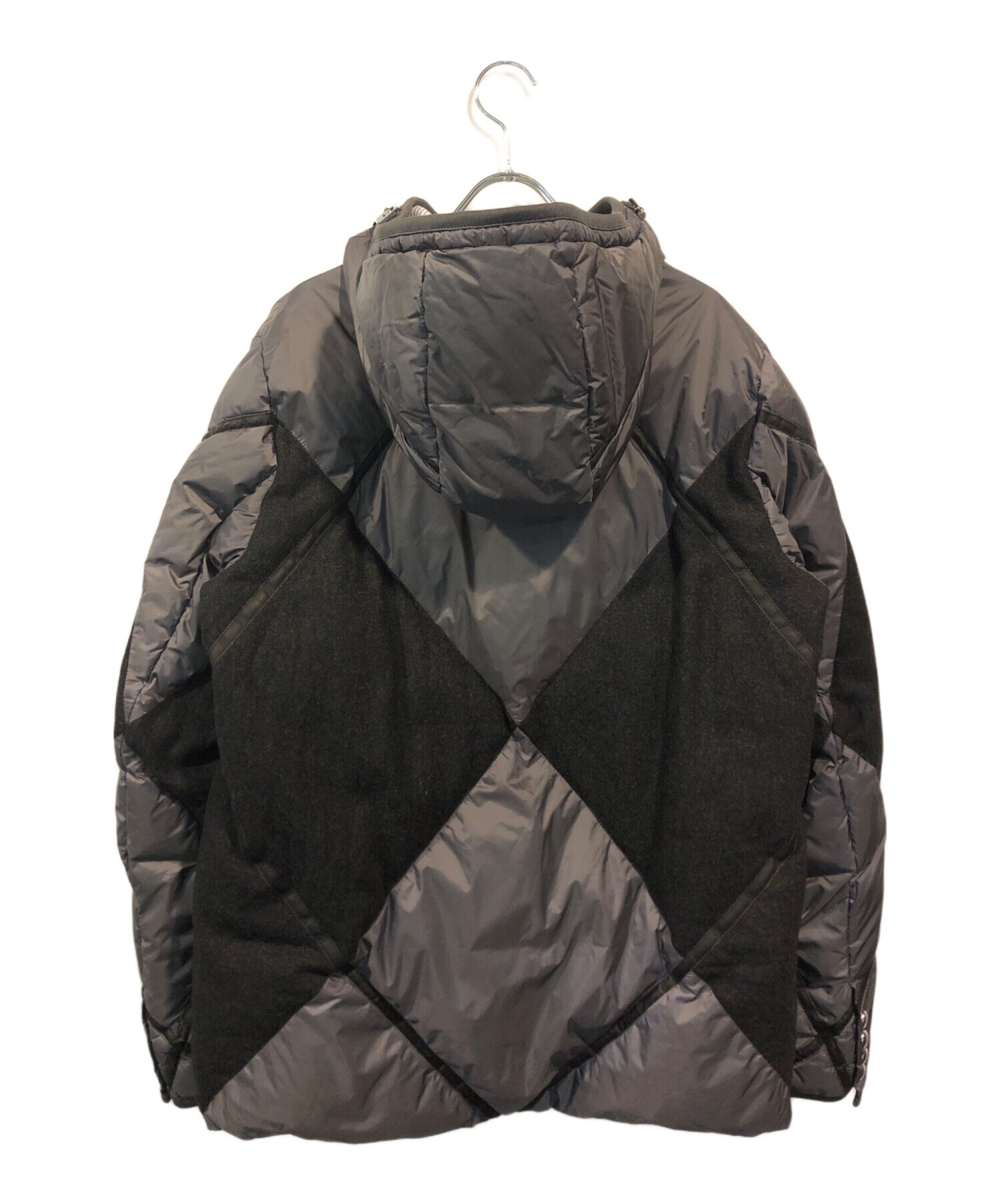 新品【MONCLER モンクレールガムブルー】ジャージーウールダウンジャケット モンクレールガムブルー ブランドオフ MONCLER GAMME BLEU ウール