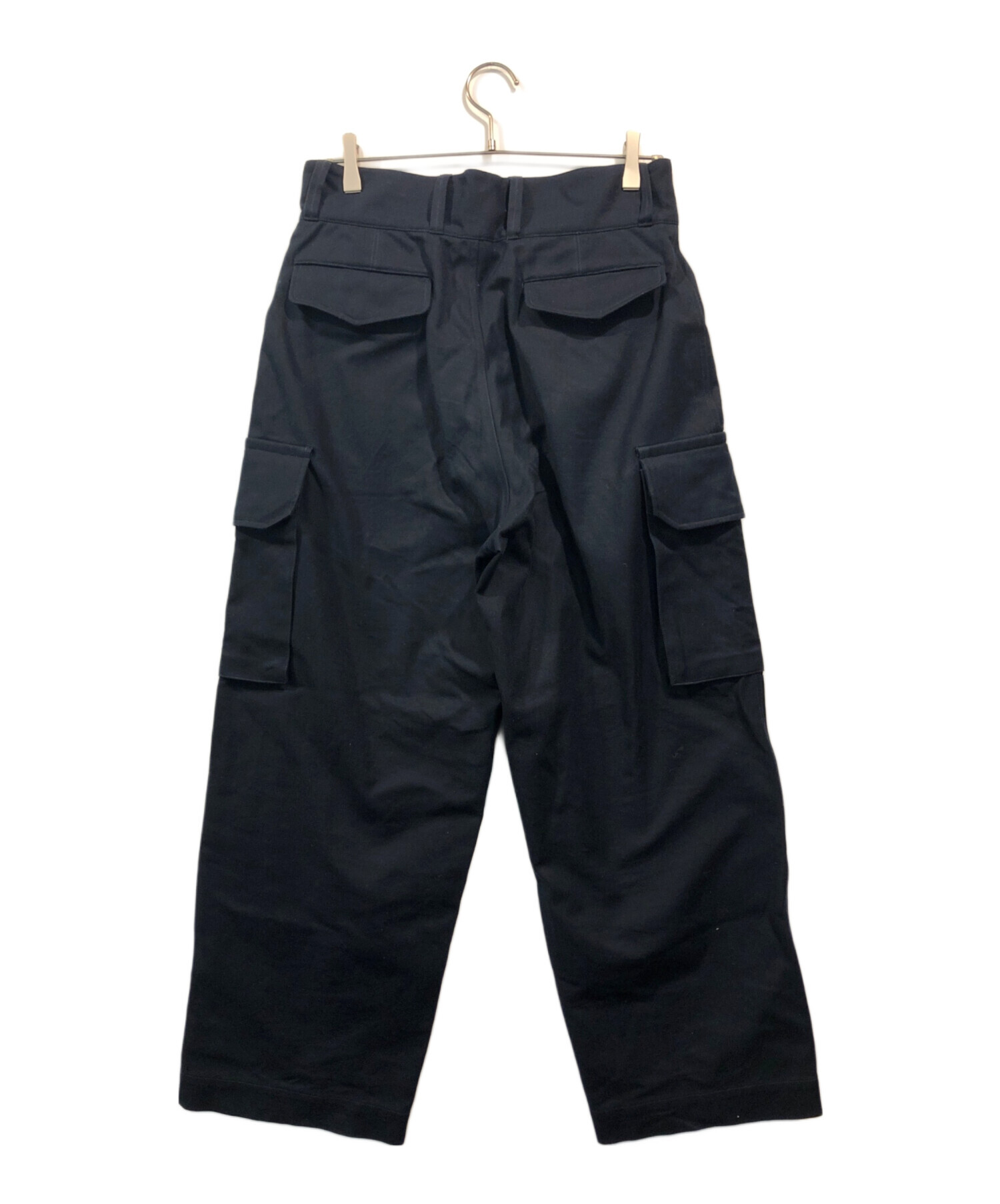 【美品】blurhms Cotton Serge 47 Pants ブラック 2 blurhms ROOTSTOCK/ブラームス ルーツストック】Cotton Serge 47
