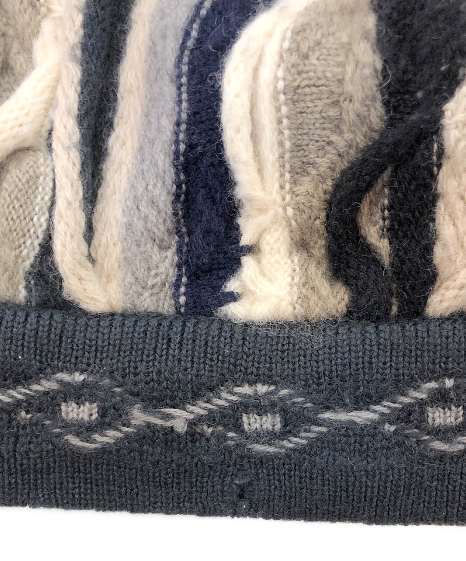 中古・古着通販】COOGI (クージー) 3Dニット ベージュ サイズ:US6 
