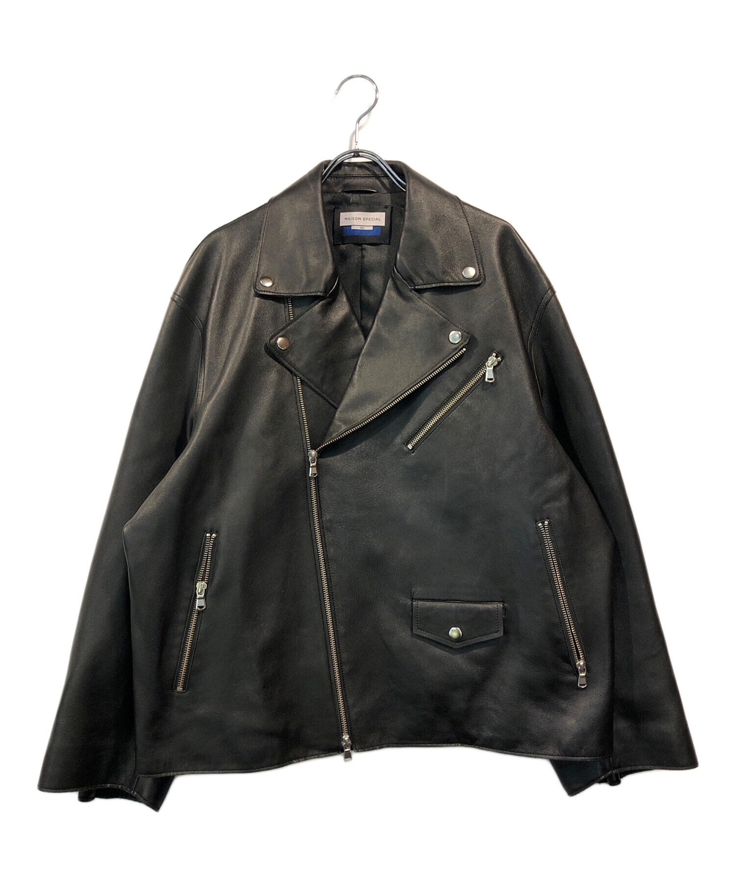 中古・古着通販】MAISON SPECIAL (メゾンスペシャル) レザーライダース 
