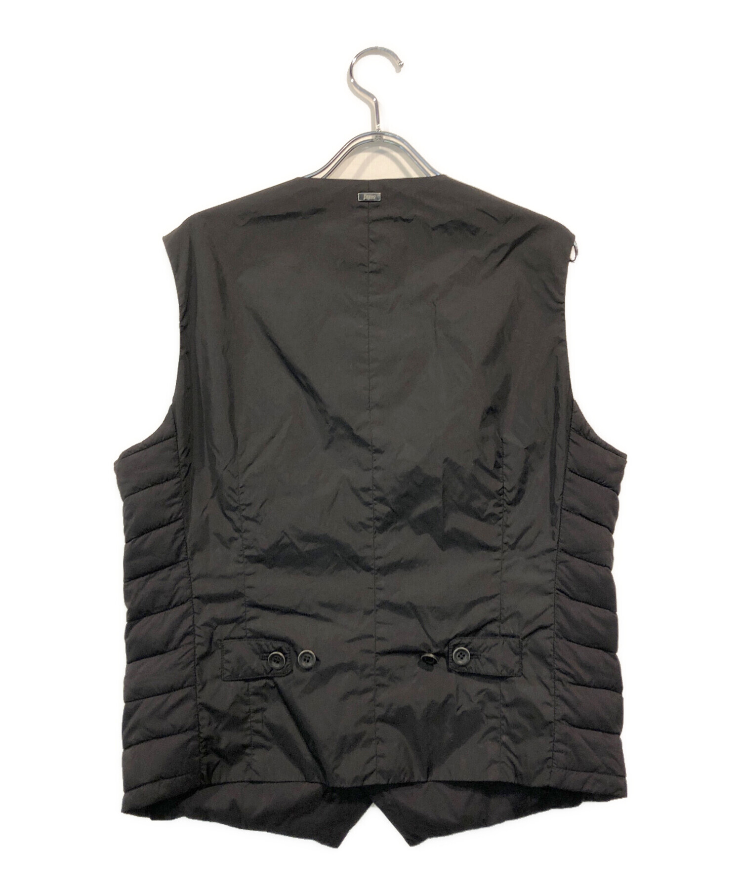 中古・古着通販】HERNO (ヘルノ) ダウンベスト ブラック サイズ:SIZE