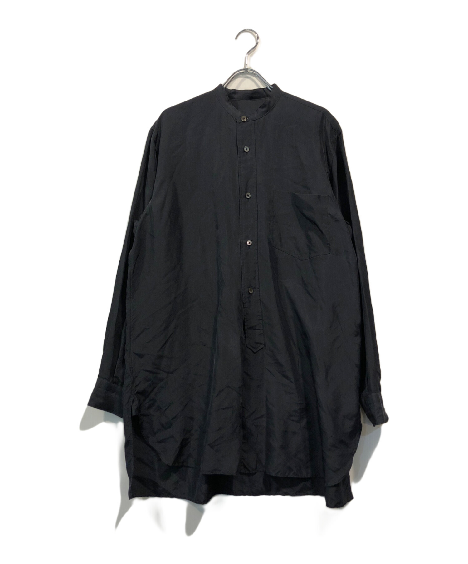 中古・古着通販】COMOLI (コモリ) シルクバンドカラーシャツ 中古・古着通販】COMOLI (コモリ) シルクバンドカラーシャツ