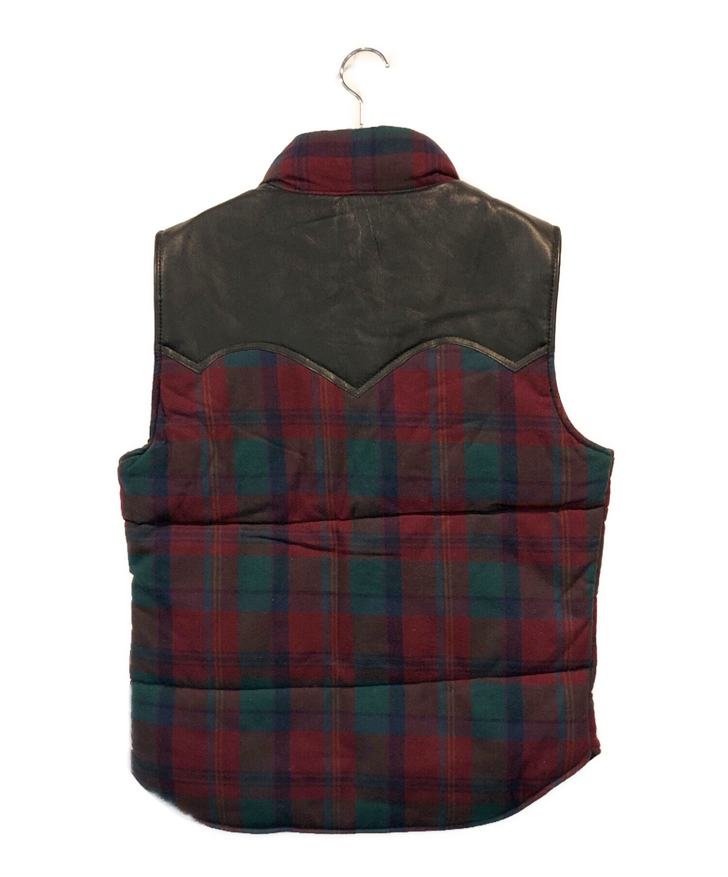 中古・古着通販】PENDLETON (ペンドルトン) レザー切替ベスト グリーン 