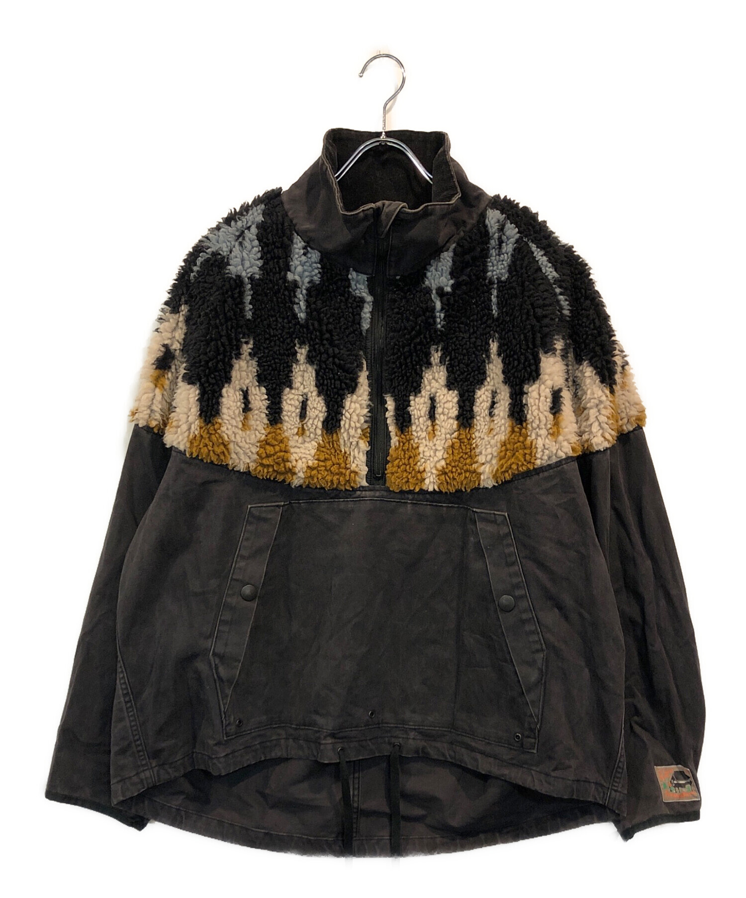 【美品】着用僅か KAPITAL キャピタル WINDAY ボア オーバーオール 中古・古着通販】KAPITAL (キャピタル) チノ×ボアフリースアノラック