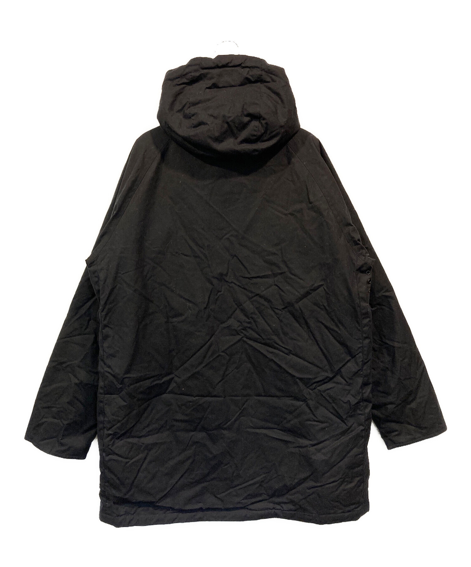 バブアー ミリタリージャケット フード付き 中古・古着通販】Barbour (バブアー) フード付きBEAUFORT ブラック