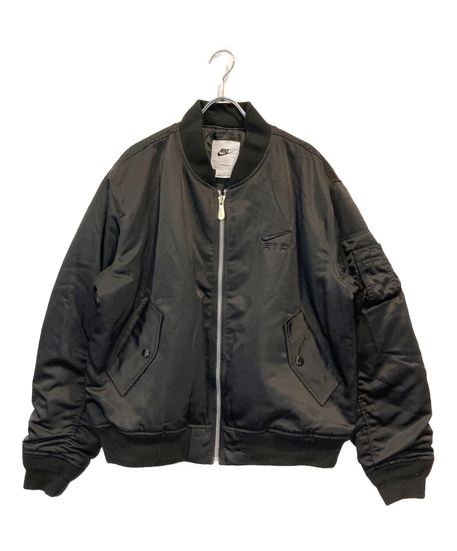 中古・古着通販】NIKE (ナイキ) ボンバージャケット ブラック サイズ 中古・古着通販】NIKE (ナイキ) ボンバージャケット ブラック サイズ