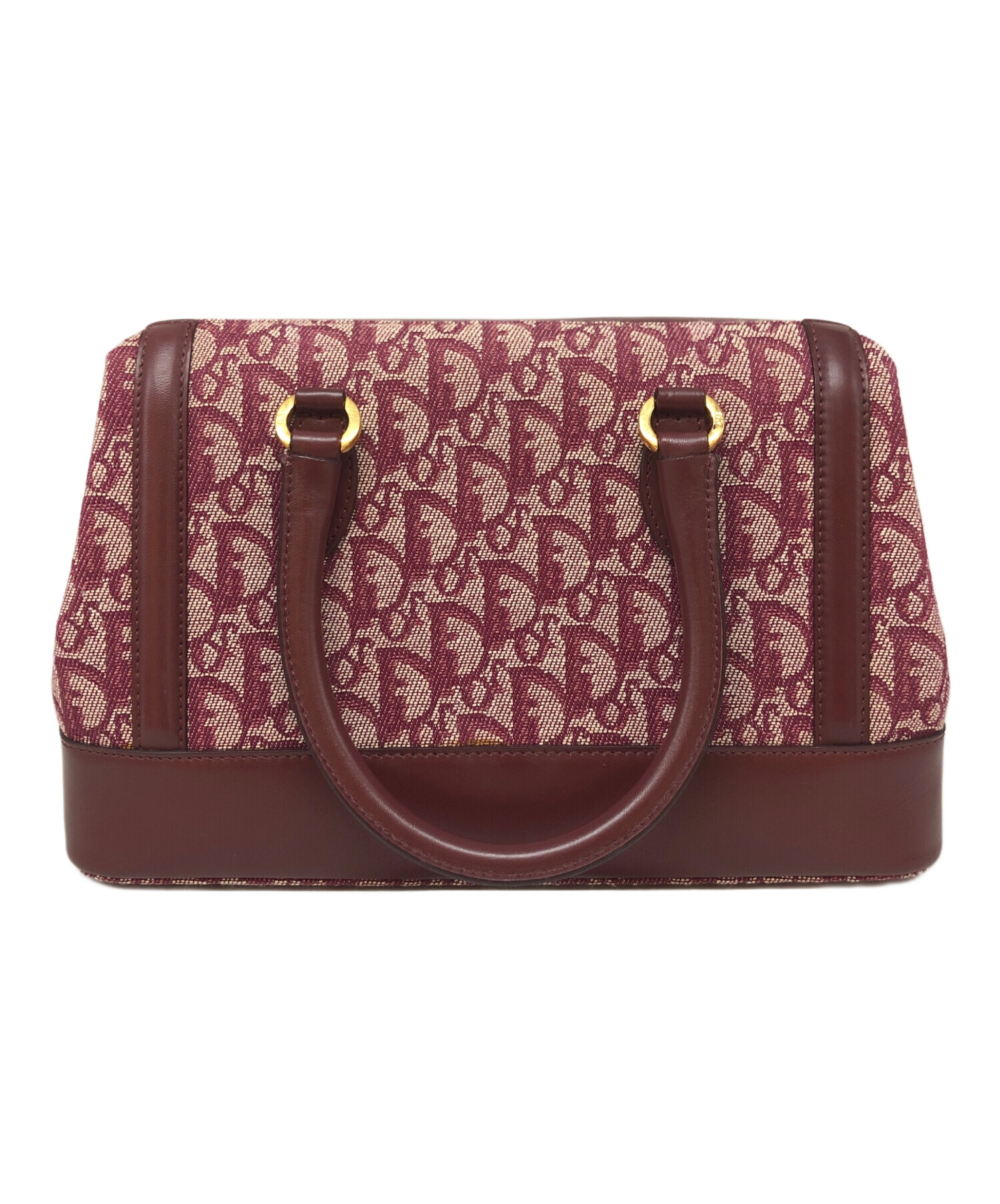 Christian Dior ディオール トロッター ミニボストンバッグ レッド