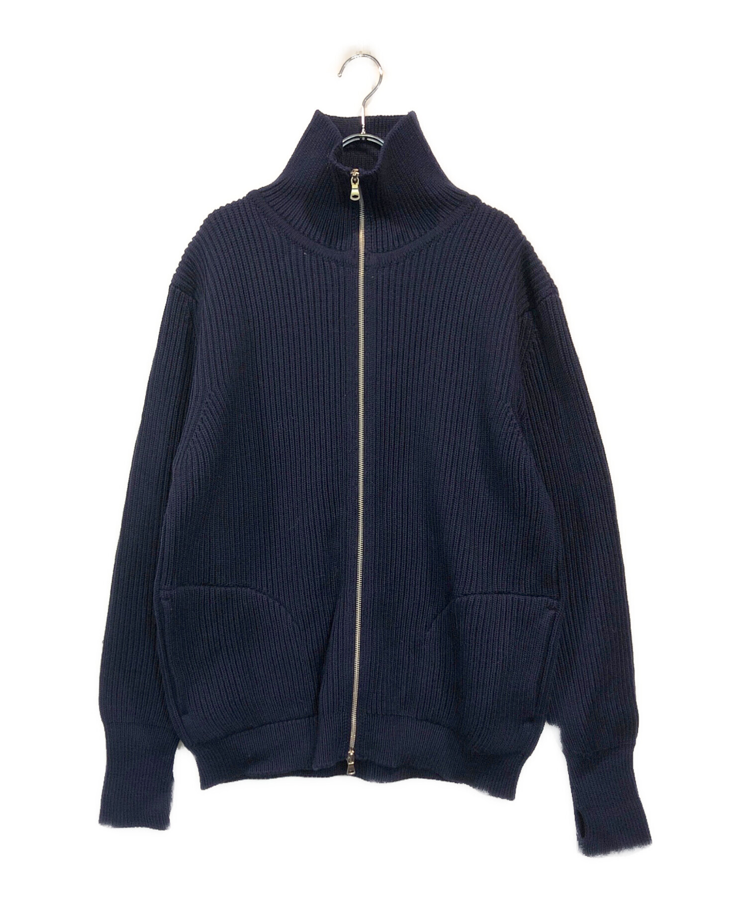 【未使用品】ANDERSEN-ANDERSEN ドライバーズニット　ネイビー　M 未使用品】ANDERSEN-ANDERSEN ドライバーズニット ネイビー M