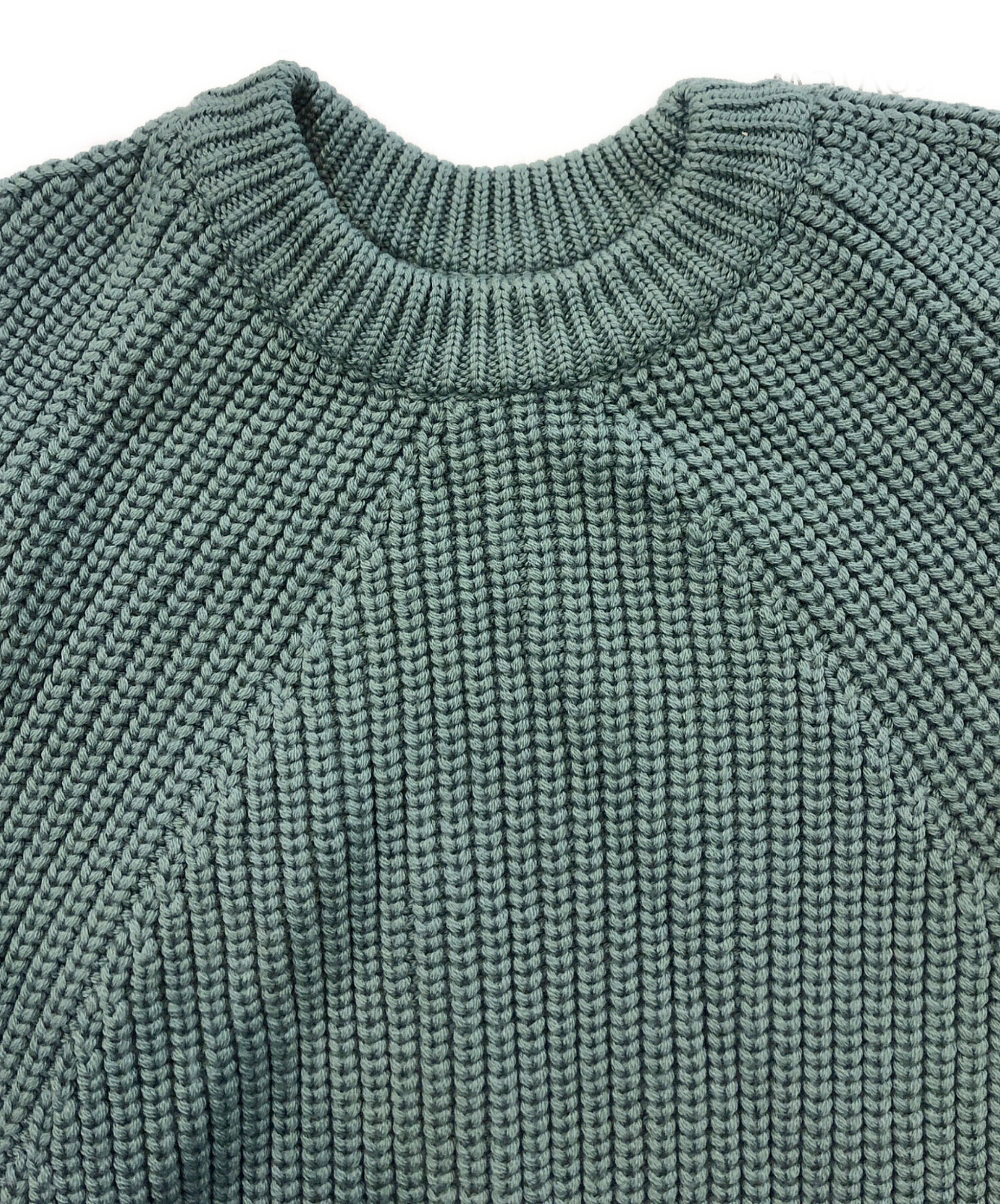 中古・古着通販】BATONER (バトナ―) SIGNATURE CREW NECK グリーン 