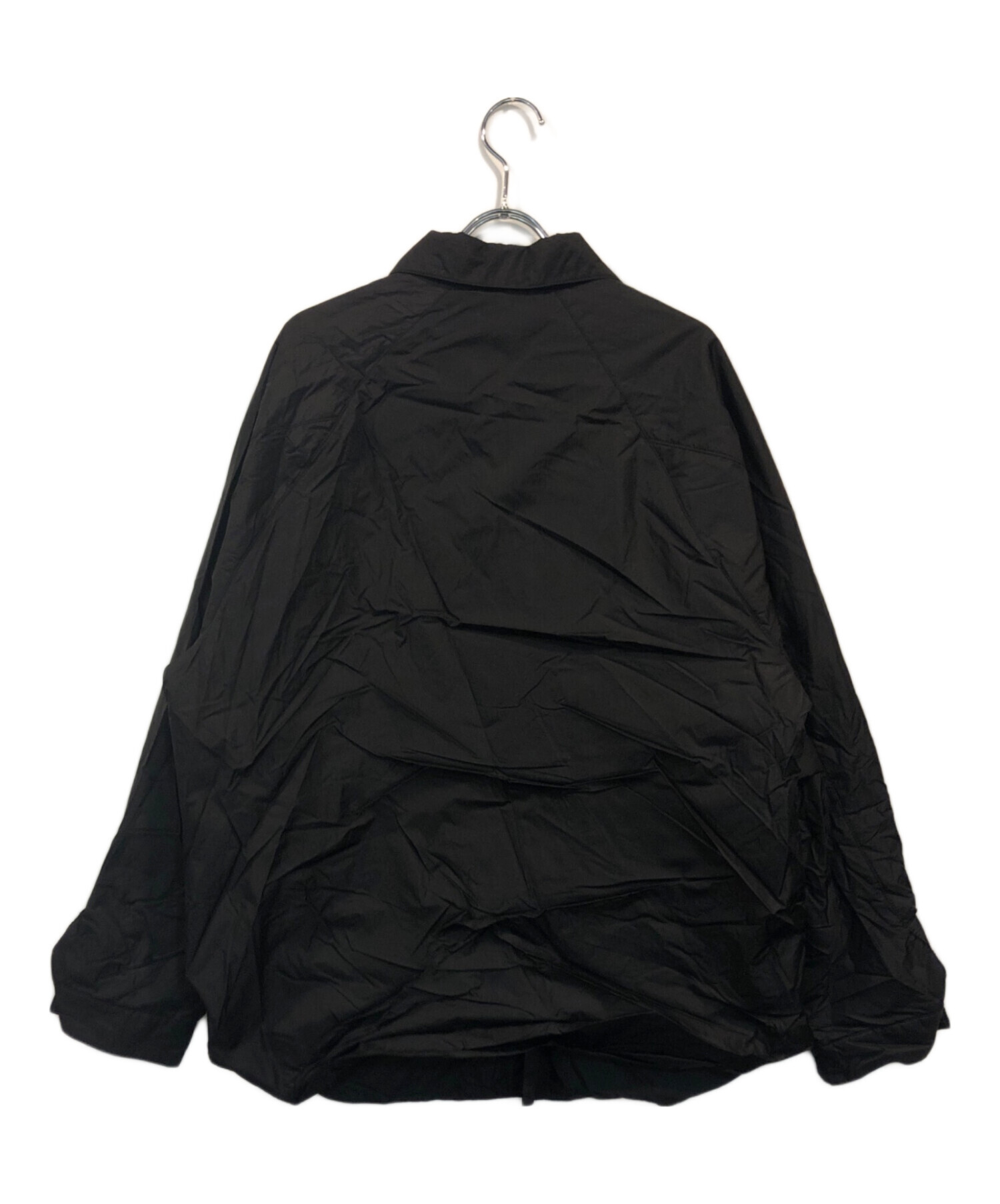 STILL BY HAND マイクロリップ素材 中綿シャツ Black 【公式通販】