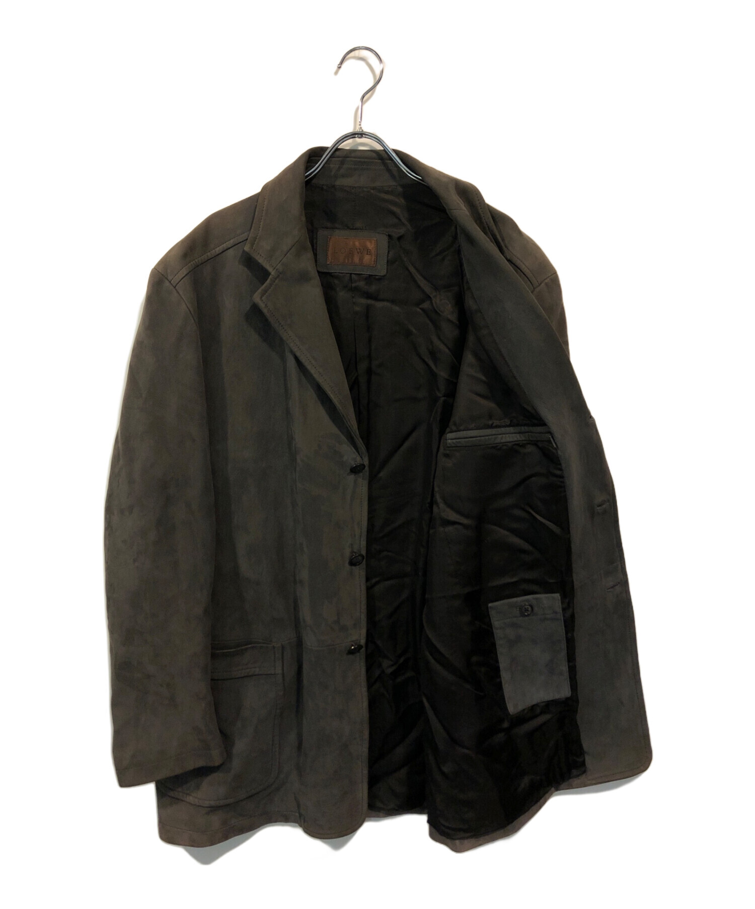 中古・古着通販】LOEWE (ロエベ) スウェードテーラードジャケット 